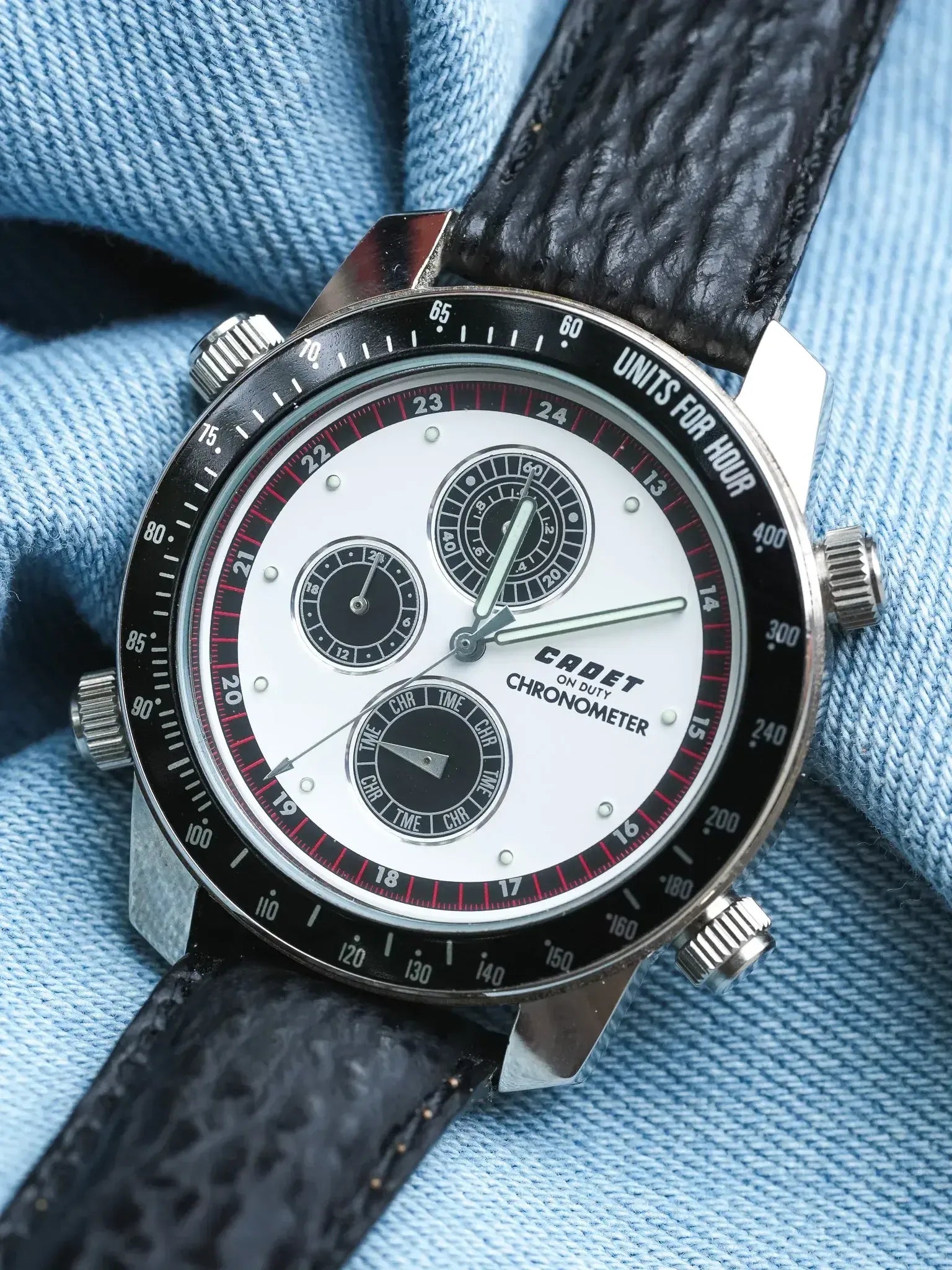 Cadet - Chronographe Panda multifonctions - NOS - 1980s - Atelier Victor