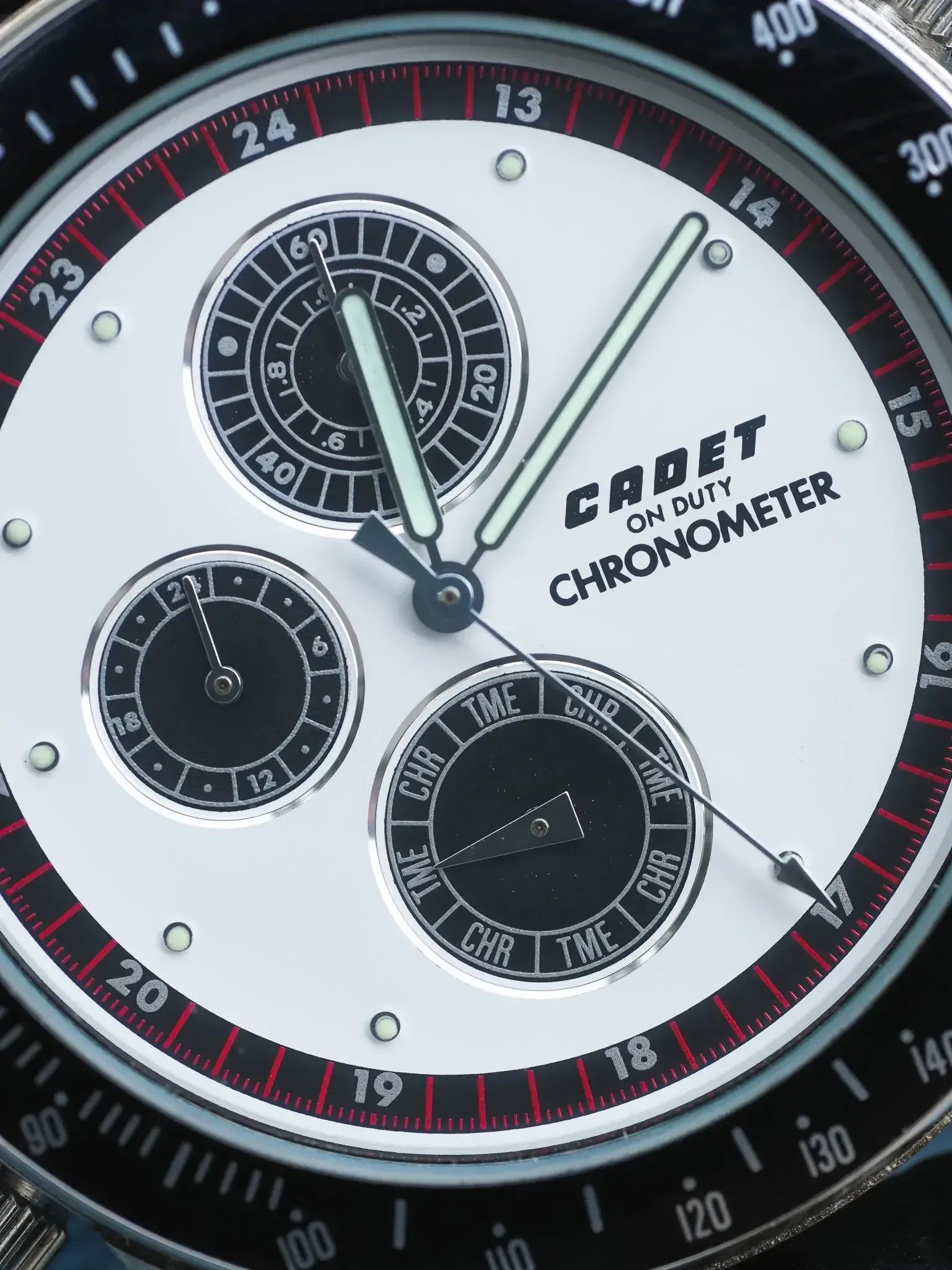 Cadet - Chronographe Panda multifonctions - NOS - 1980s - Atelier Victor