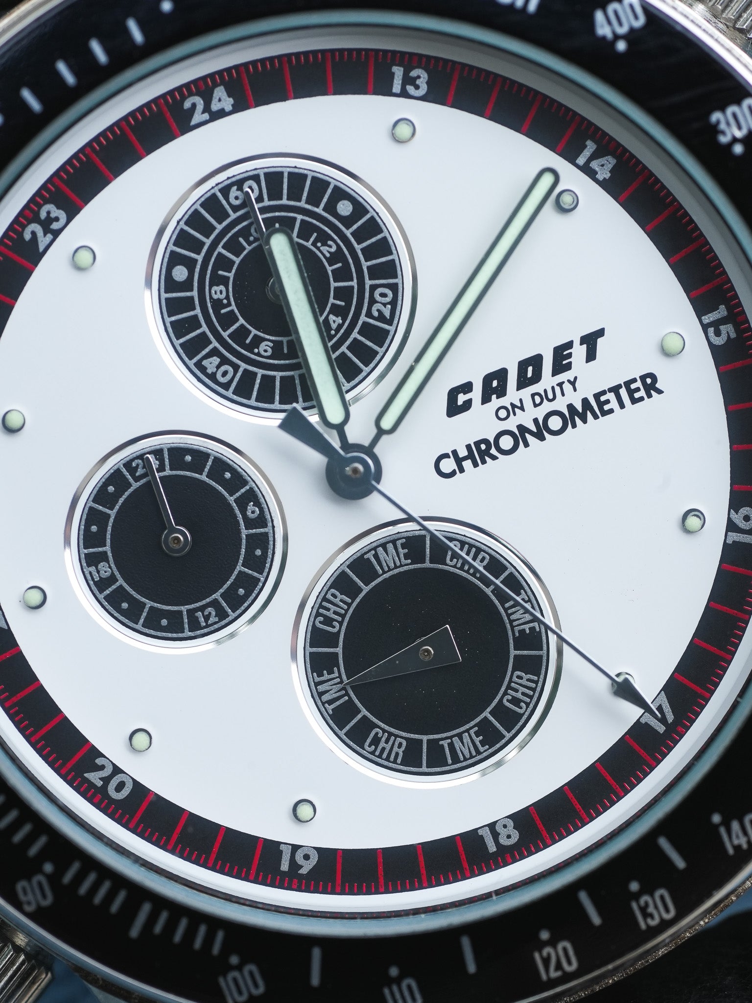 Cadet - Chronographe Panda multifonctions - NOS - 1980s - Atelier Victor - Vintage Shop