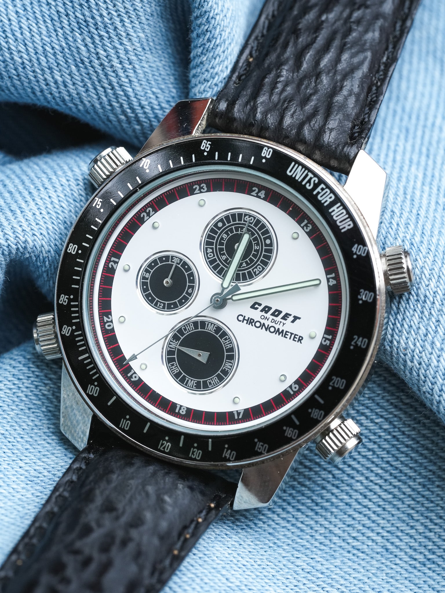 Cadet - Chronographe Panda multifonctions - NOS - 1980s - Atelier Victor - Vintage Shop