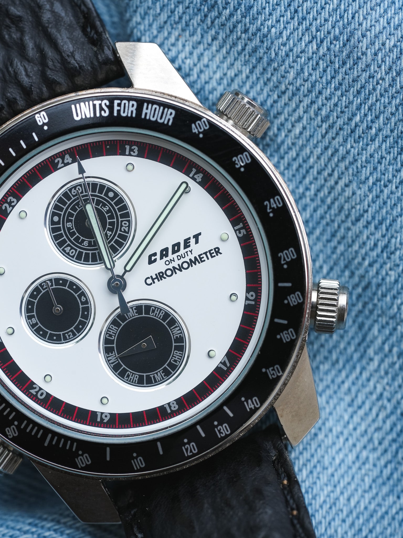 Cadet - Chronographe Panda multifonctions - NOS - 1980s - Atelier Victor - Vintage Shop