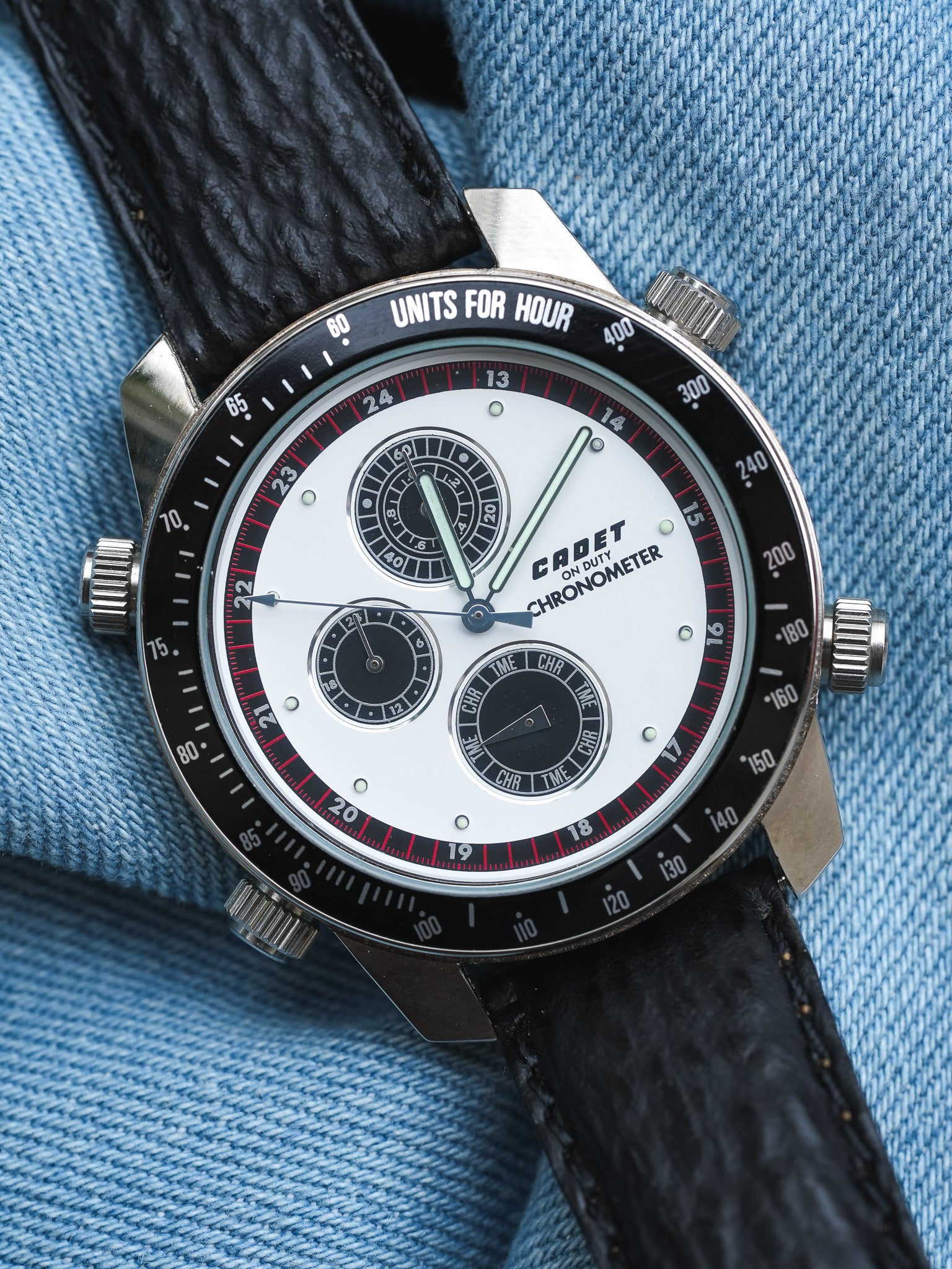 Cadet - Chronographe Panda multifonctions - NOS - 1980s - Atelier Victor - Vintage Shop