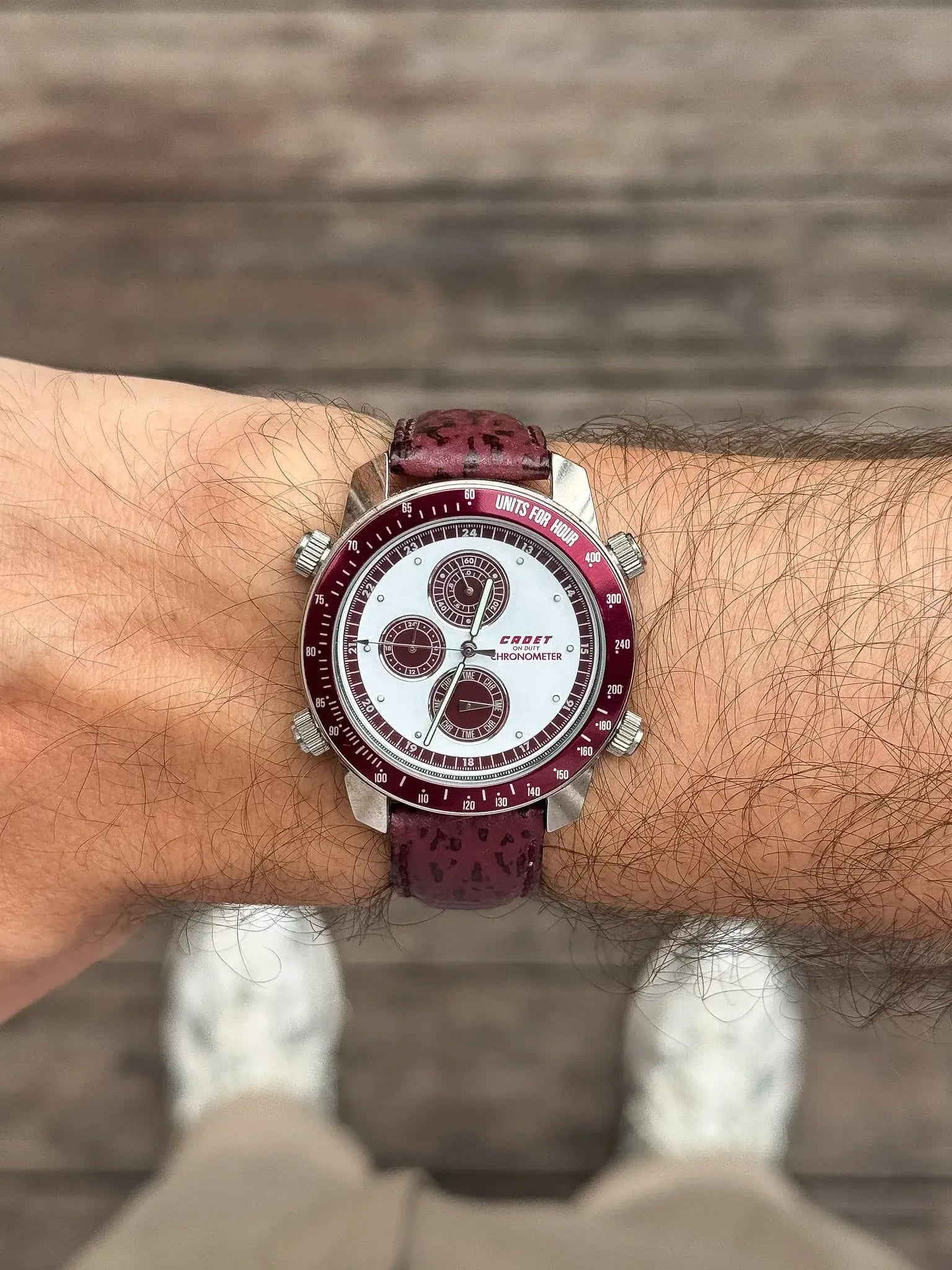 Cadet - Chronographe Poupre Multifonctions - NOS - 1980s - Atelier Victor