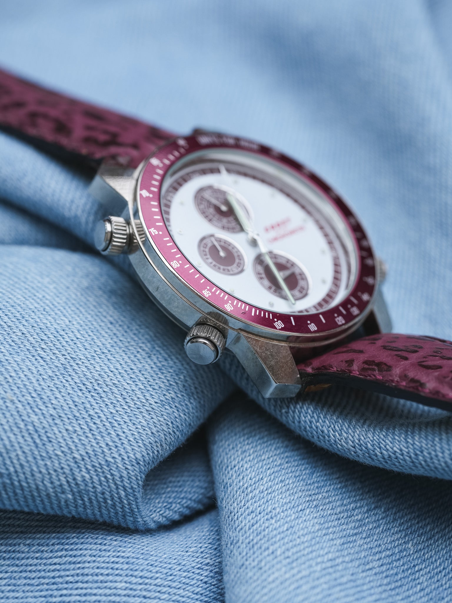 Cadet - Chronographe Poupre Multifonctions - NOS - 1980s - Atelier Victor - Vintage Shop