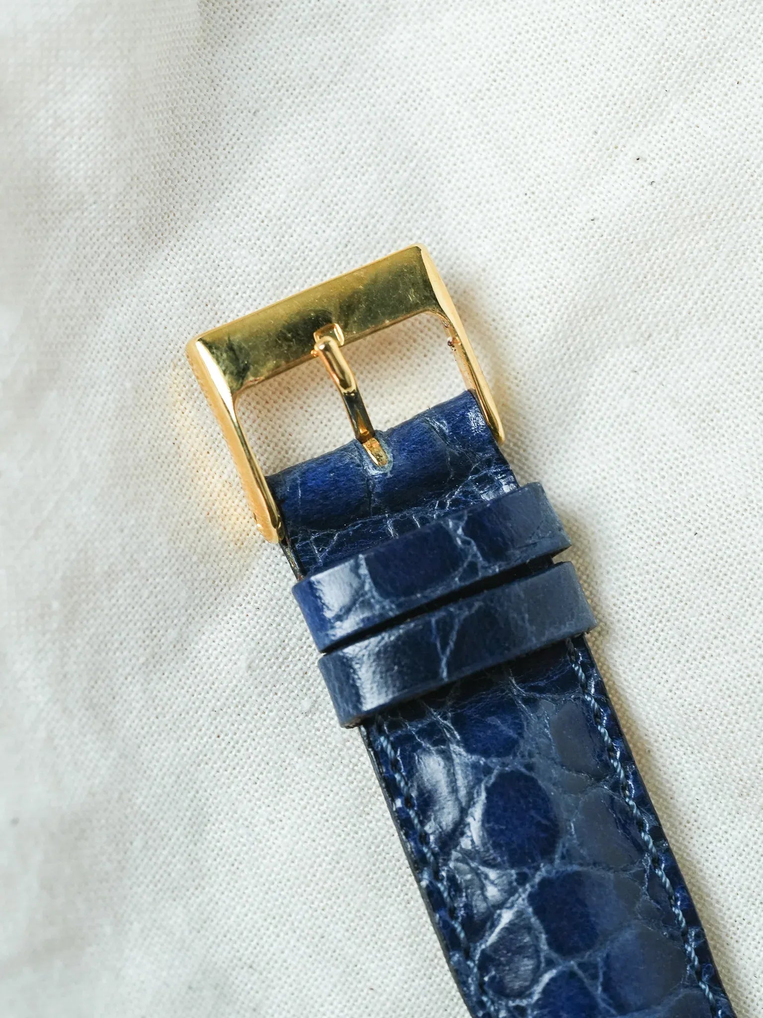 Cadet - Octogonale Or Bleu Triple Date - NOS -1990s - Atelier Victor