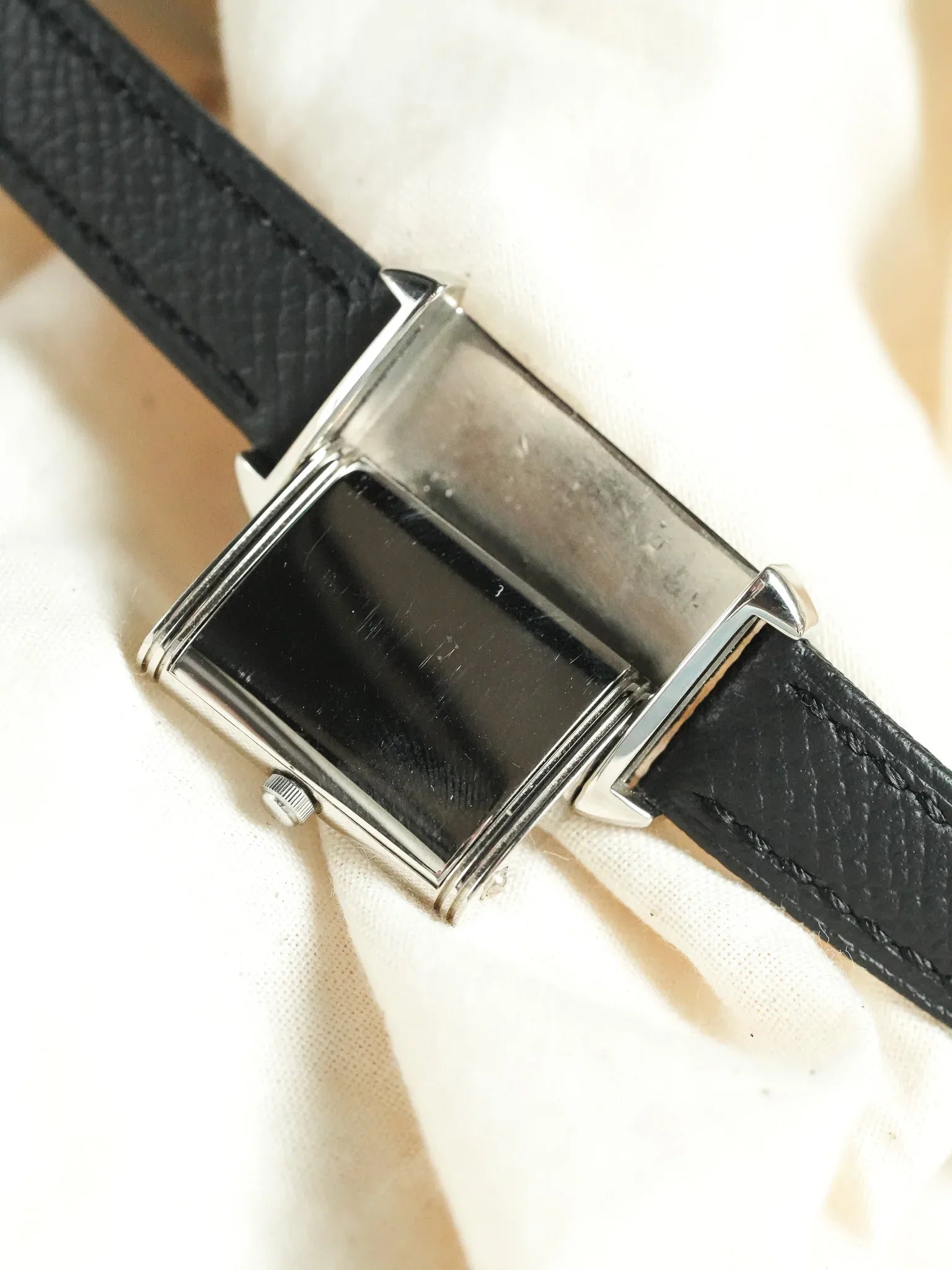 Capital - Tank Reverso Acier Cadran blanc Quartz - 1990s - Atelier Victor - Vintage Shop