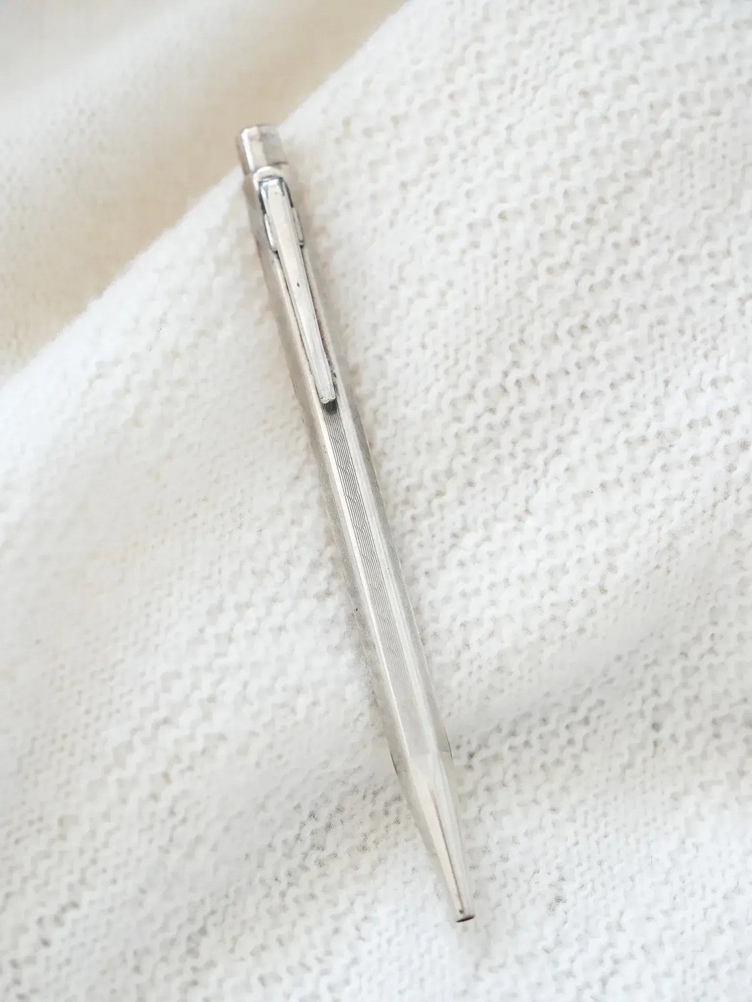 Caran d'ache - Stylo bille ECRIDOR plaqué argent - 1970s - Atelier Victor