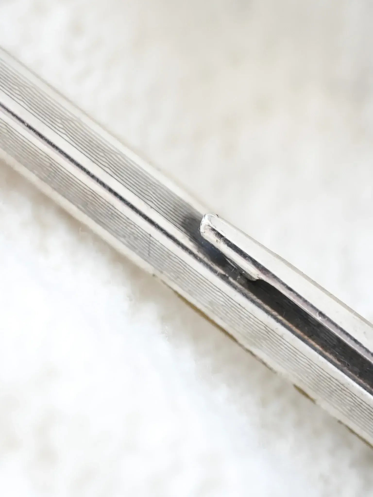 Caran d'ache - Stylo bille ECRIDOR plaqué argent - 1970s - Atelier Victor