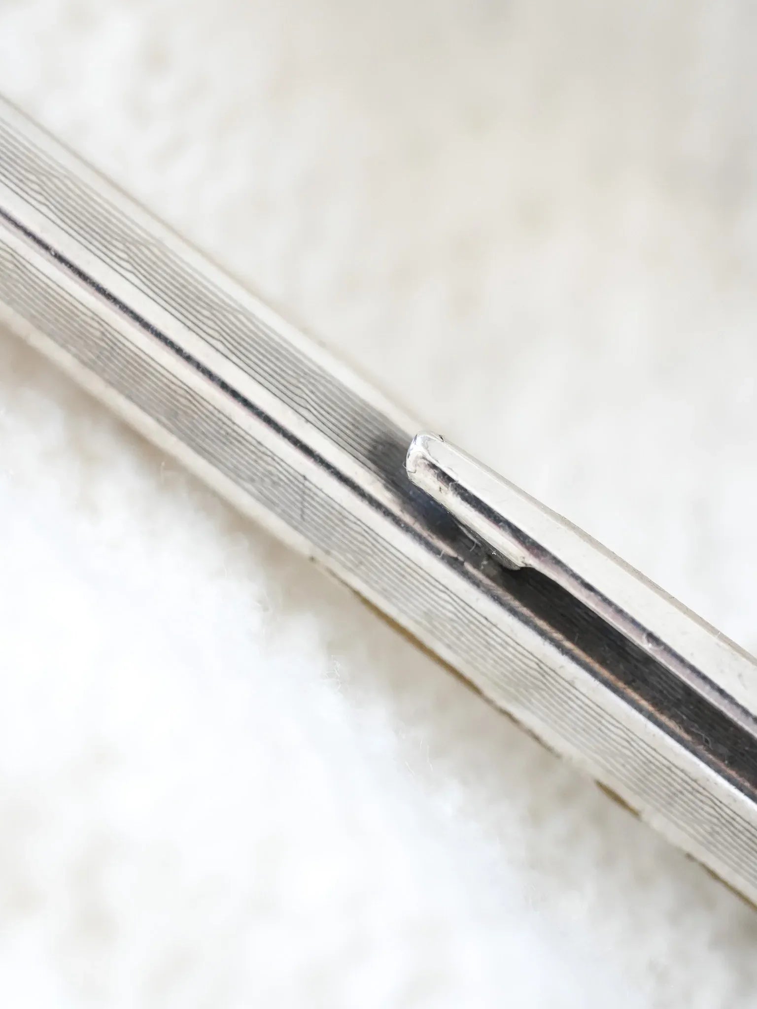 Caran d'ache - Stylo bille ECRIDOR plaqué argent - 1970s - Atelier Victor - Vintage Shop