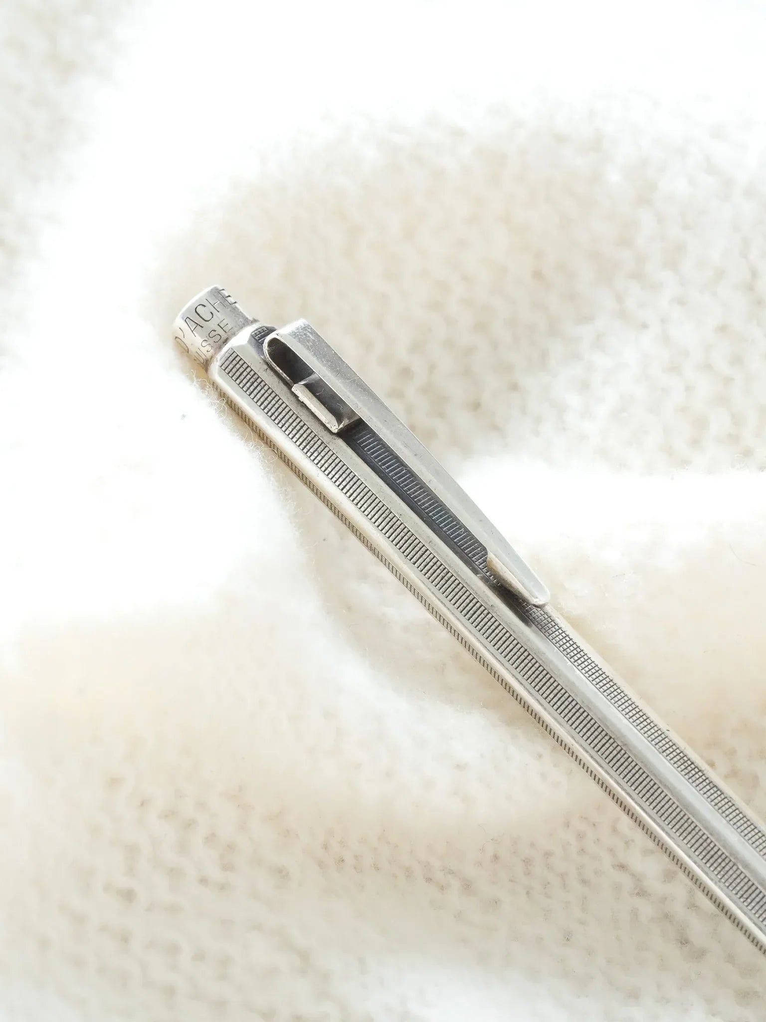 Caran d'ache - Stylo porte mine ECRIDOR plaqué argent - 1970s - Atelier Victor