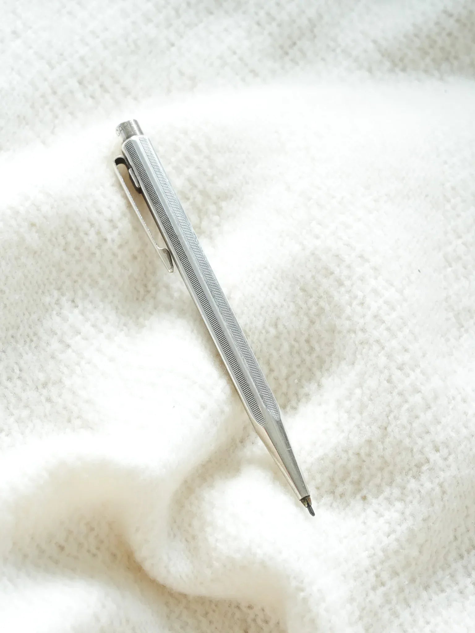 Caran d'ache - Stylo porte mine ECRIDOR plaqué argent - 1970s - Atelier Victor - Vintage Shop