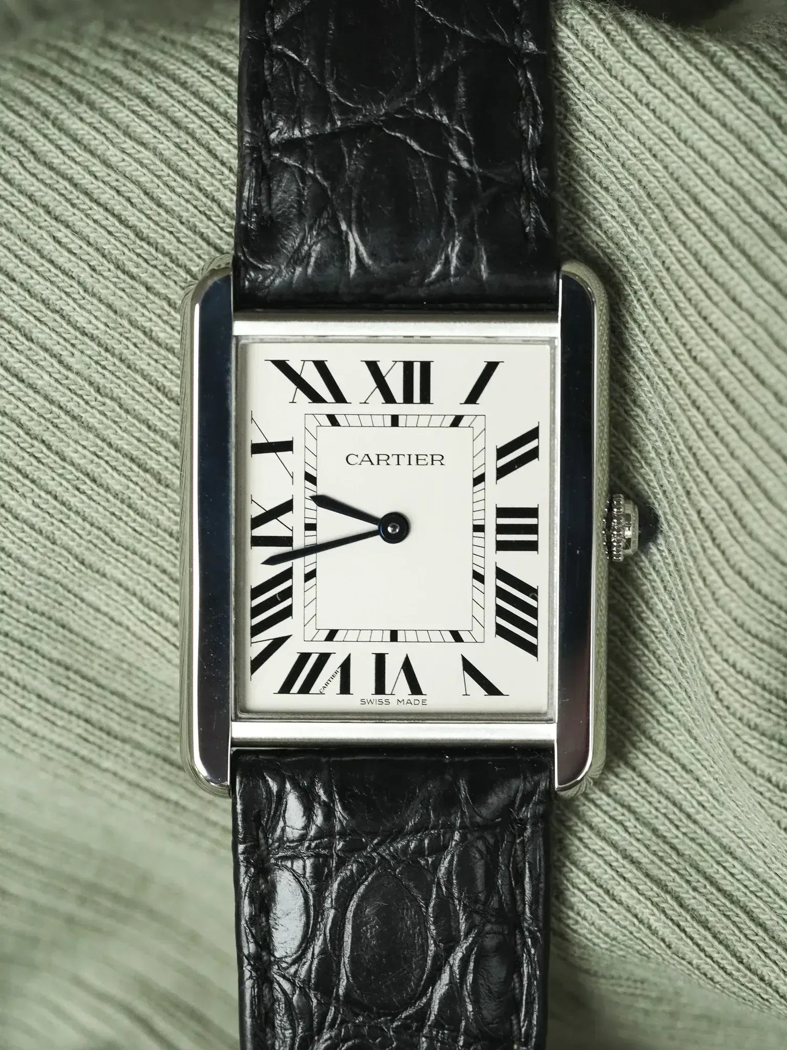 Cartier - 3169 Tank Solo Large Acier Quartz - 2010s - Atelier Victor