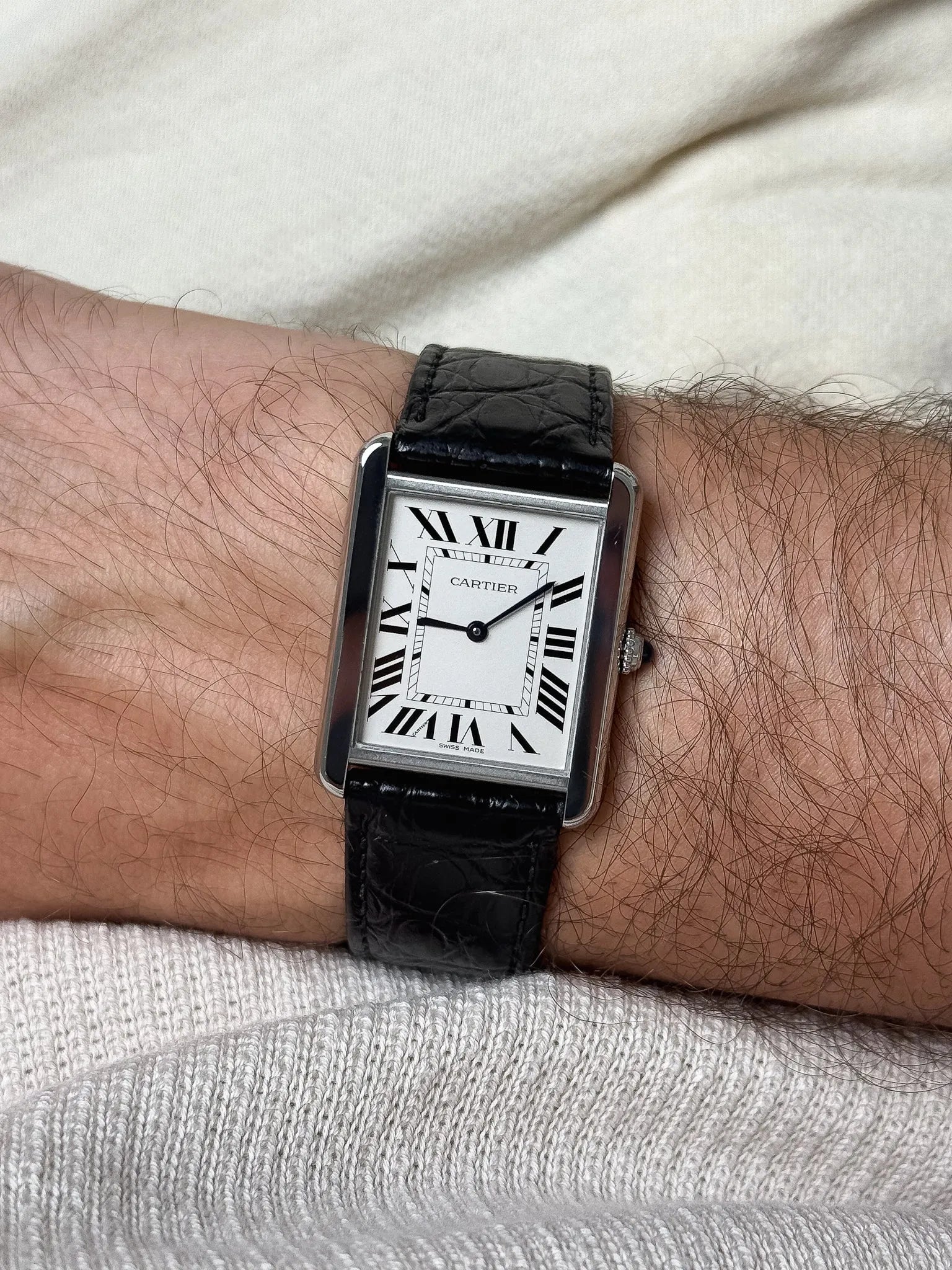 Cartier - 3169 Tank Solo Large Acier Quartz - 2010s - Atelier Victor