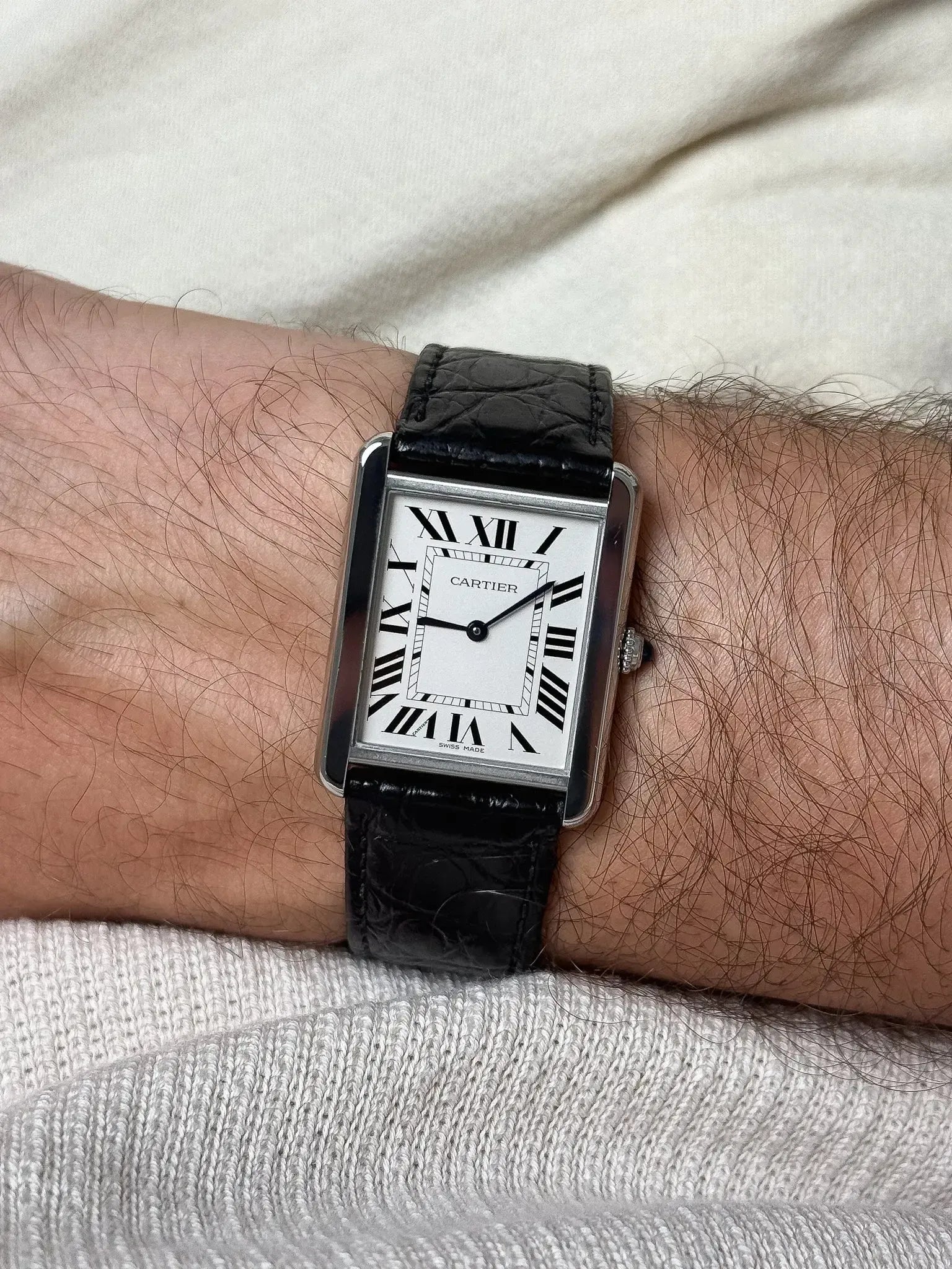 Cartier - 3169 Tank Solo Large Acier Quartz - 2010s - Atelier Victor