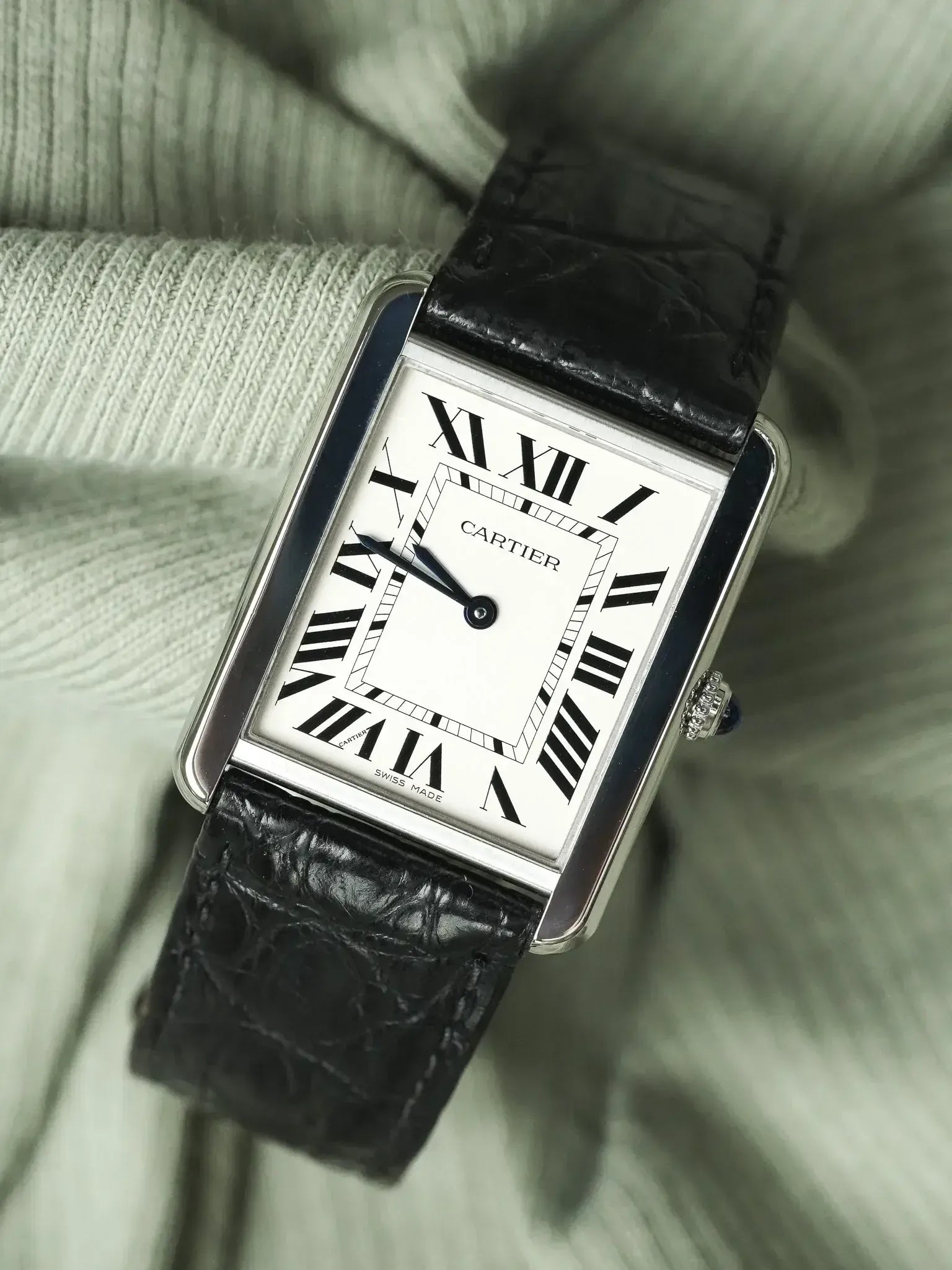 Cartier - 3169 Tank Solo Large Acier Quartz - 2010s - Atelier Victor