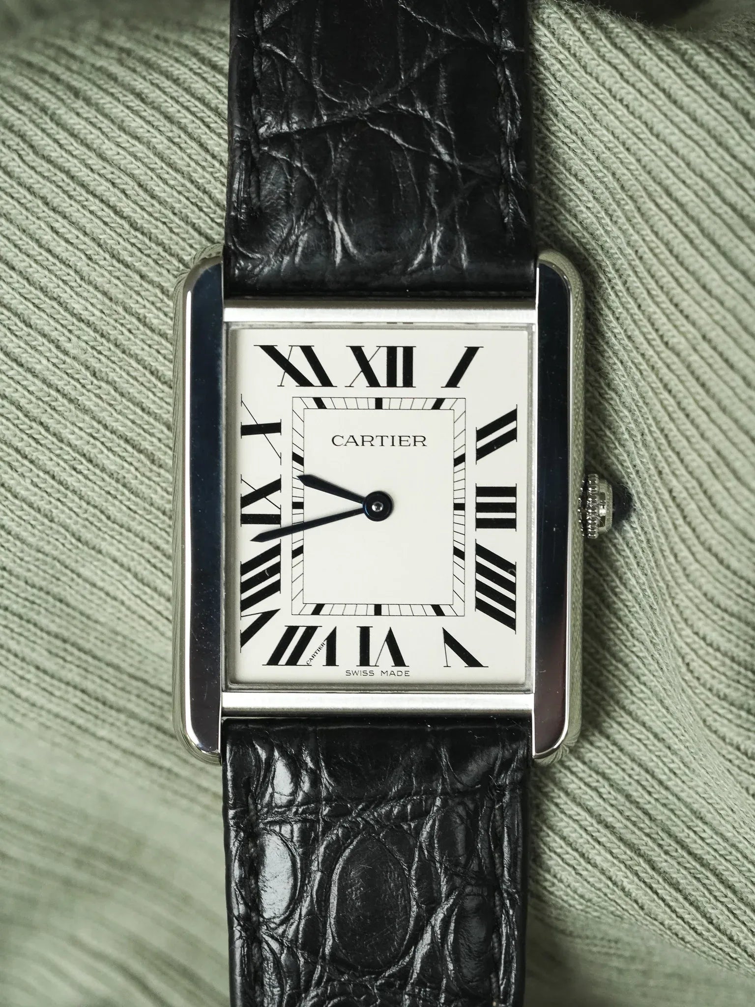 Cartier - 3169 Tank Solo Large Acier Quartz - 2010s - Atelier Victor