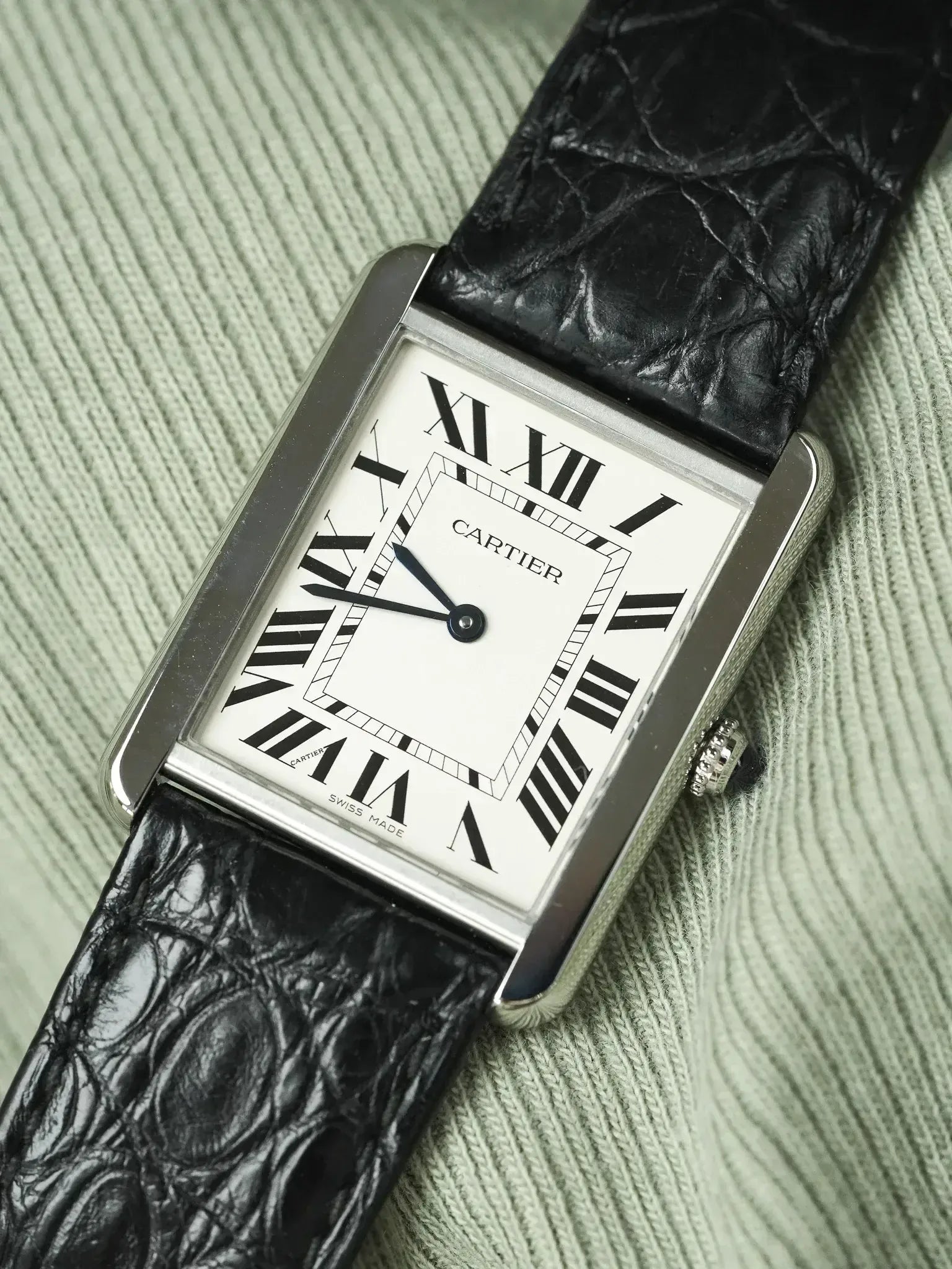 Cartier - 3169 Tank Solo Large Acier Quartz - 2010s - Atelier Victor