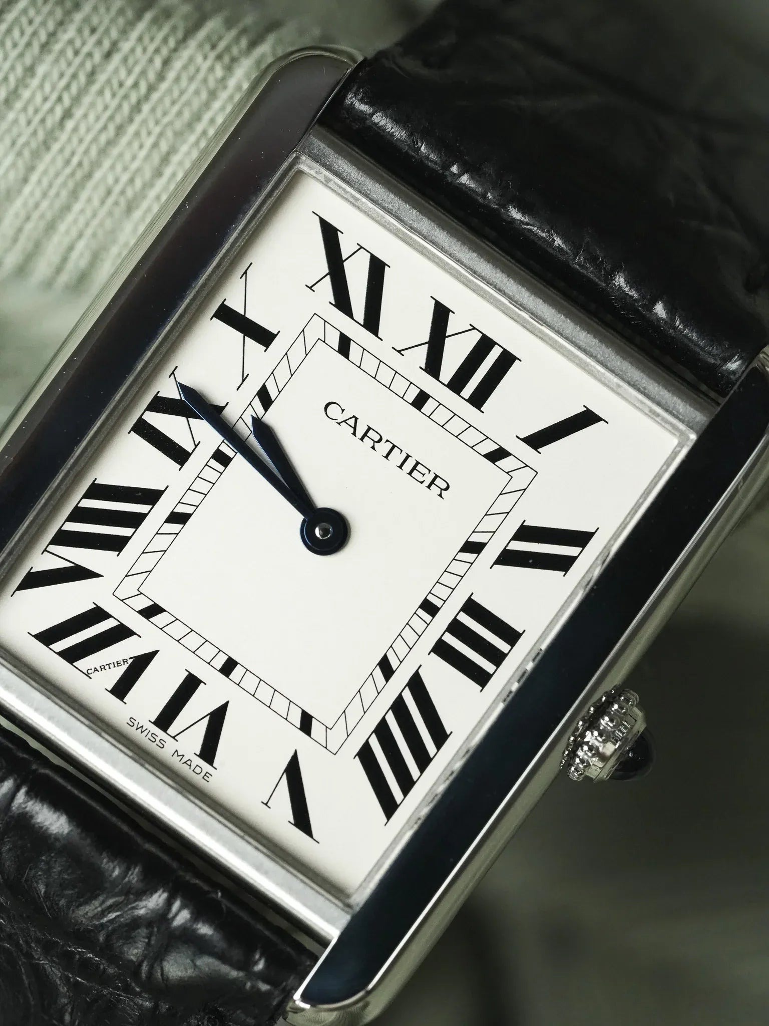 Cartier - 3169 Tank Solo Large Acier Quartz - 2010s - Atelier Victor