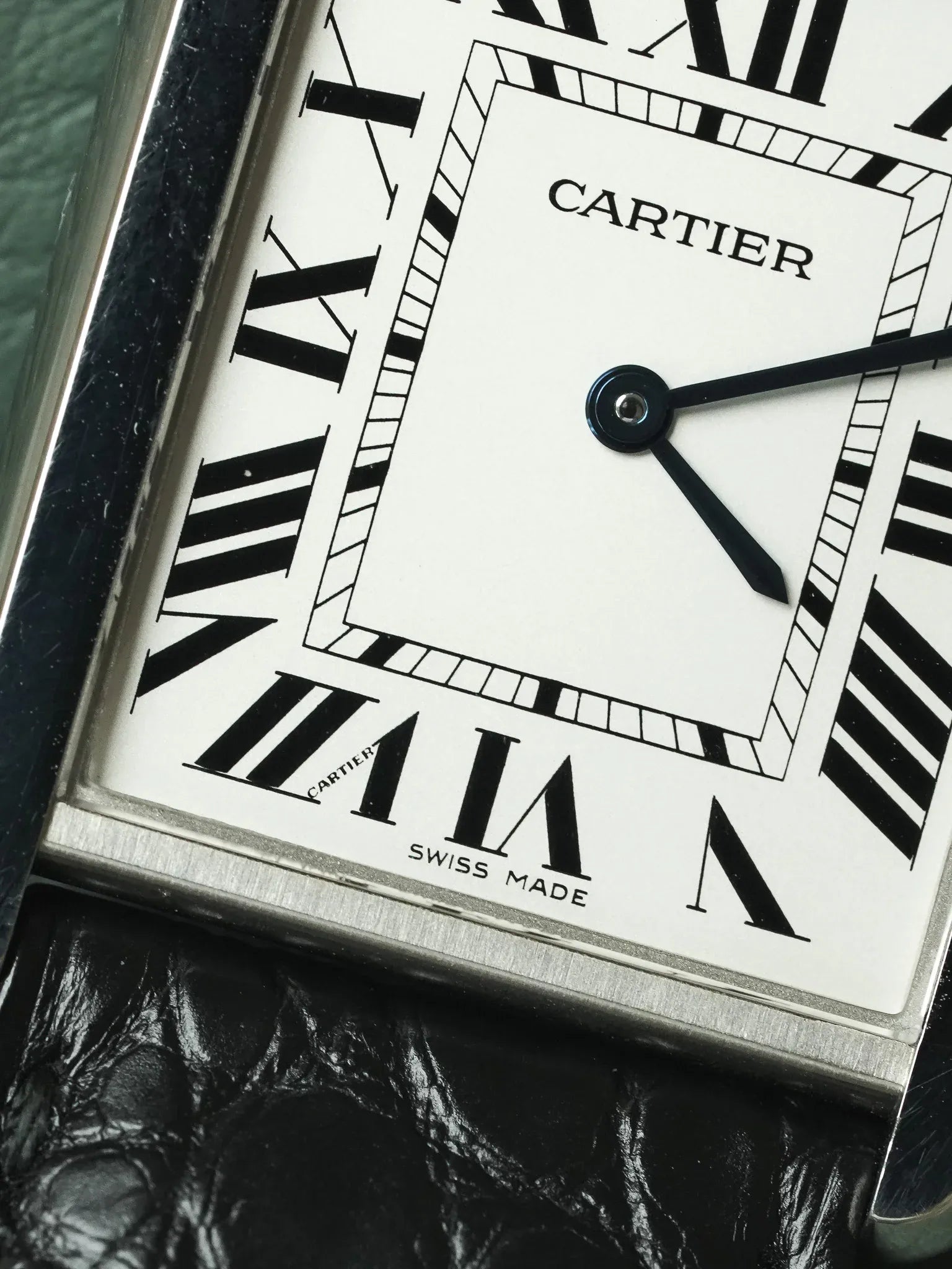 Cartier - 3169 Tank Solo 大型钢石英折叠扣 - 2010年代