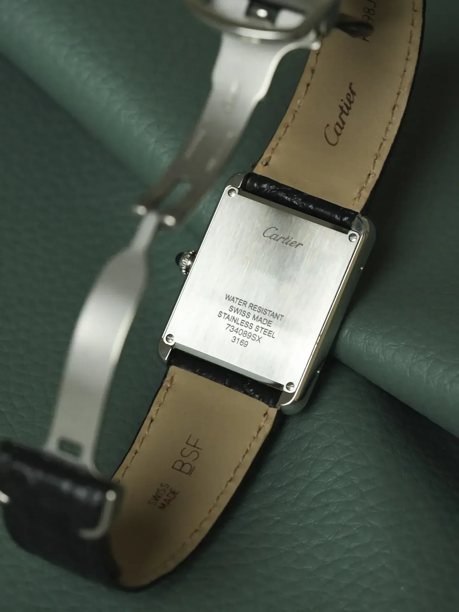 Cartier - 3169 Tank Solo Large Acier Quartz Boucle déployante - 2010s - Atelier Victor