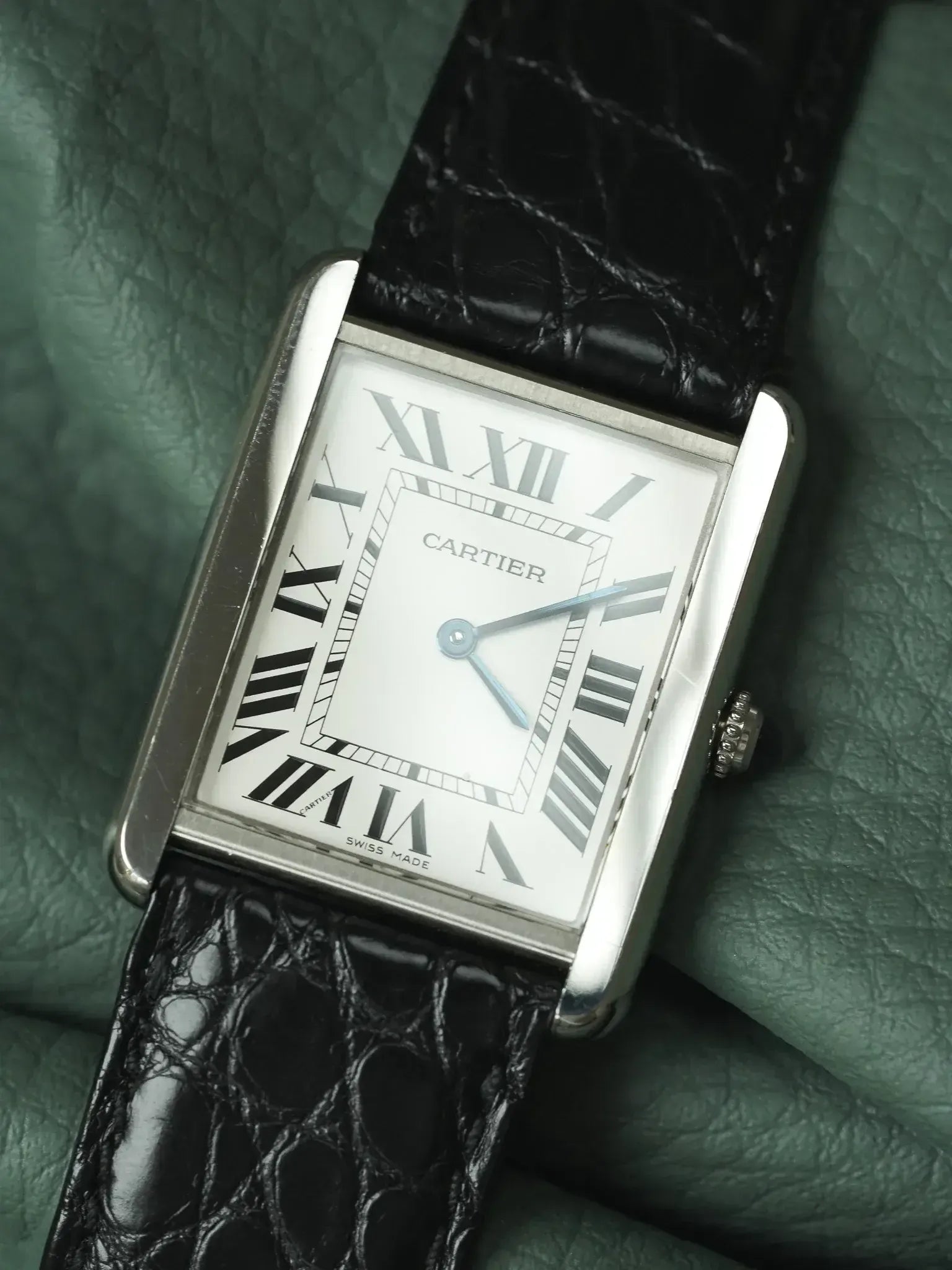 Cartier - 3169 Tank Solo Large Acier Quartz Boucle déployante - 2010s - Atelier Victor