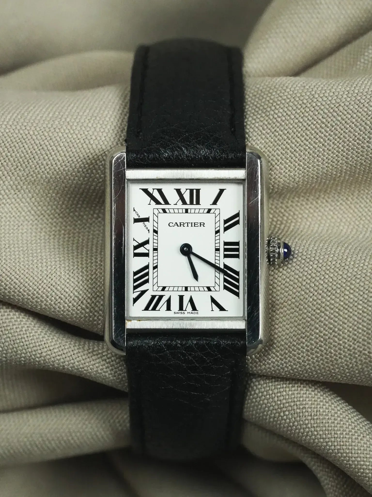 Cartier - 3170 Tank Solo Acier Quartz - 2010s - Atelier Victor