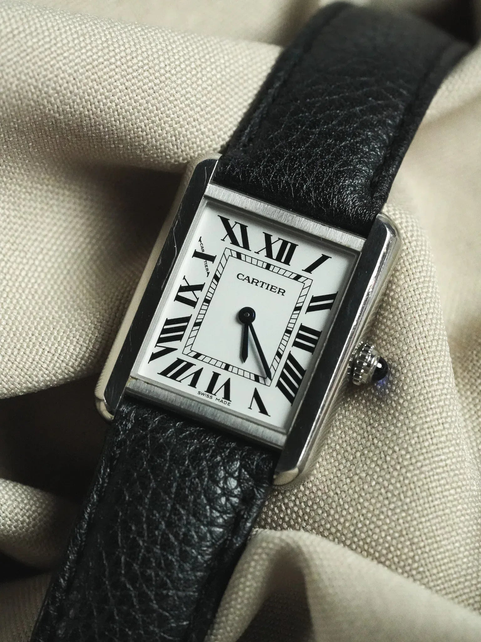 Cartier - 3170 Tank Solo Acier Quartz - 2010s - Atelier Victor