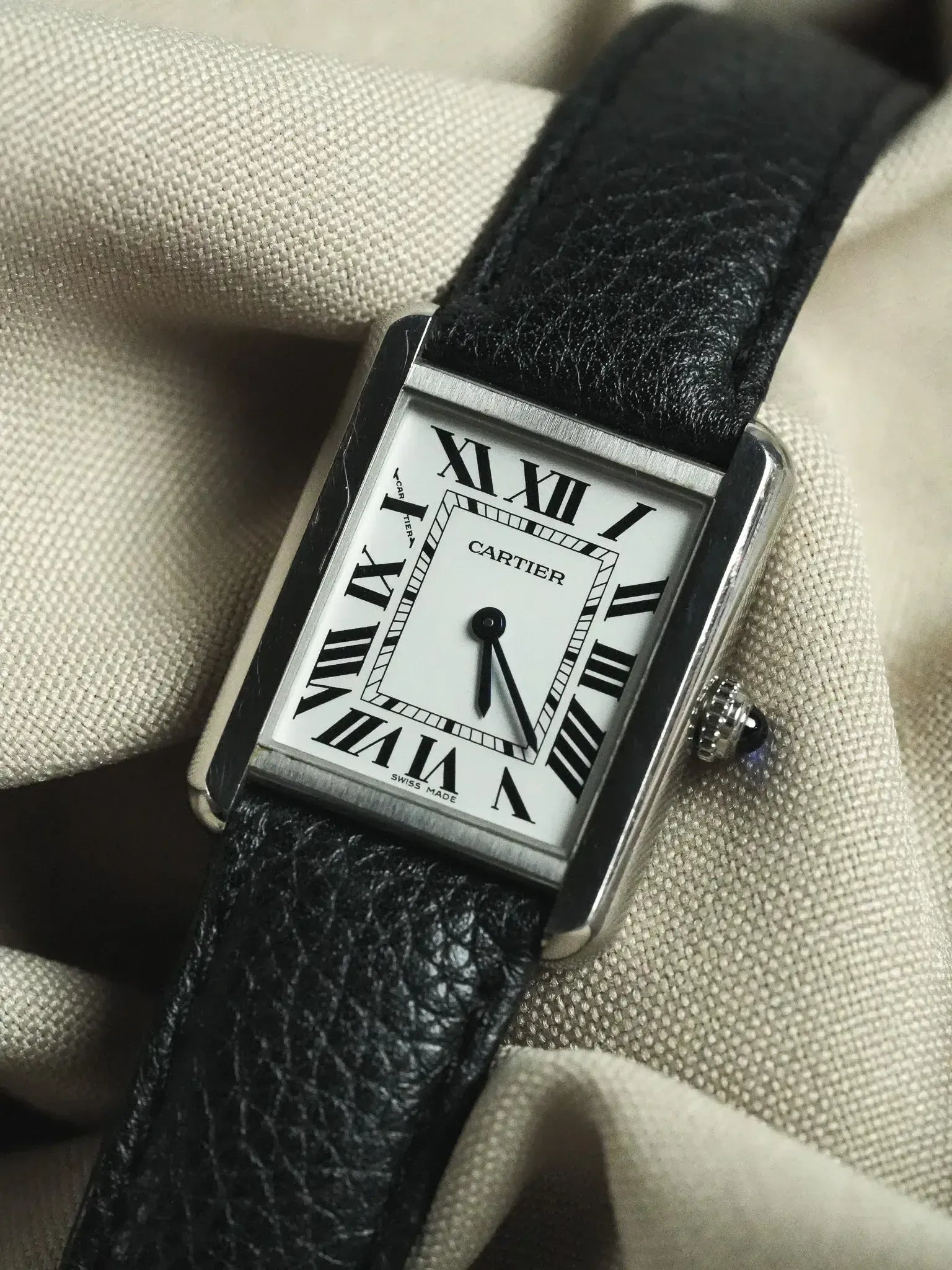 Cartier - 3170 Tank Solo Acier Quartz - 2010s - Atelier Victor