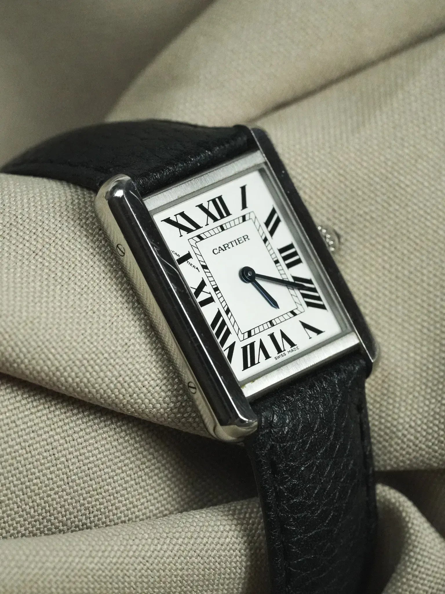 Cartier - 3170 Tank Solo Acier Quartz - 2010s - Atelier Victor