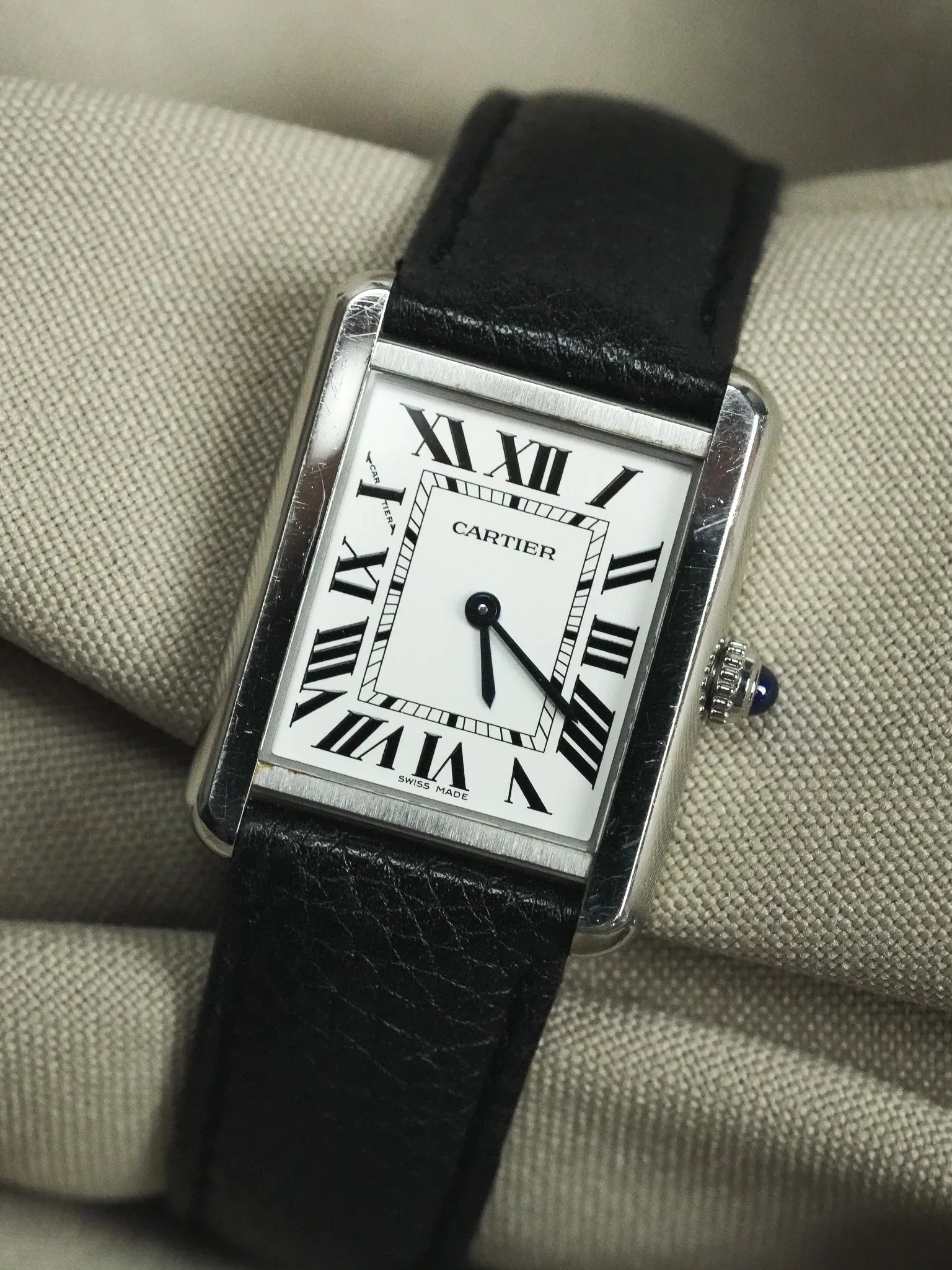 Cartier - 3170 Tank Solo Acier Quartz - 2010s - Atelier Victor