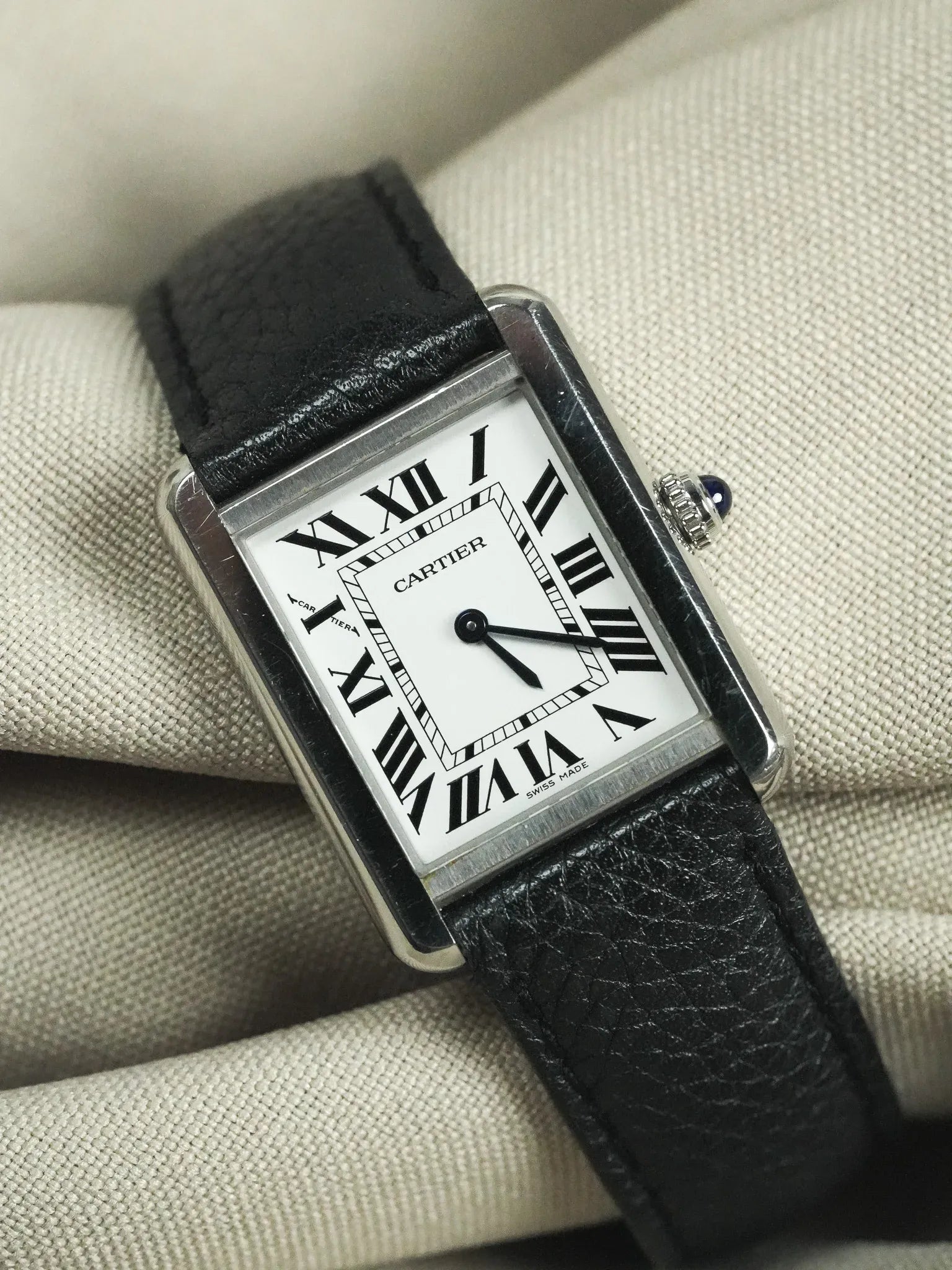 Cartier - 3170 Tank Solo Acier Quartz - 2010s - Atelier Victor