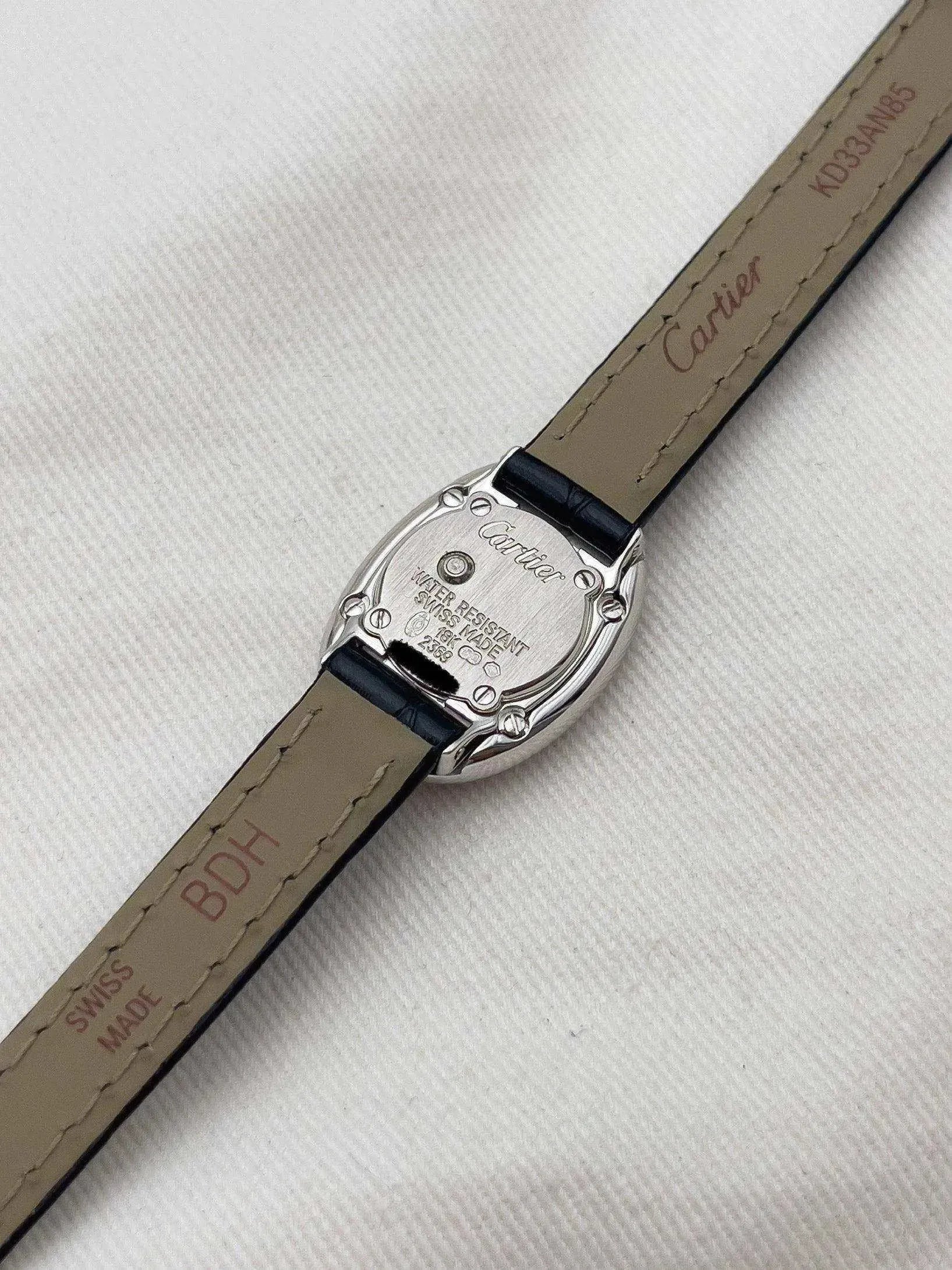Cartier - Baignoire mini or blanc 18k quartz - 1990s - Atelier Victor - Vintage Shop