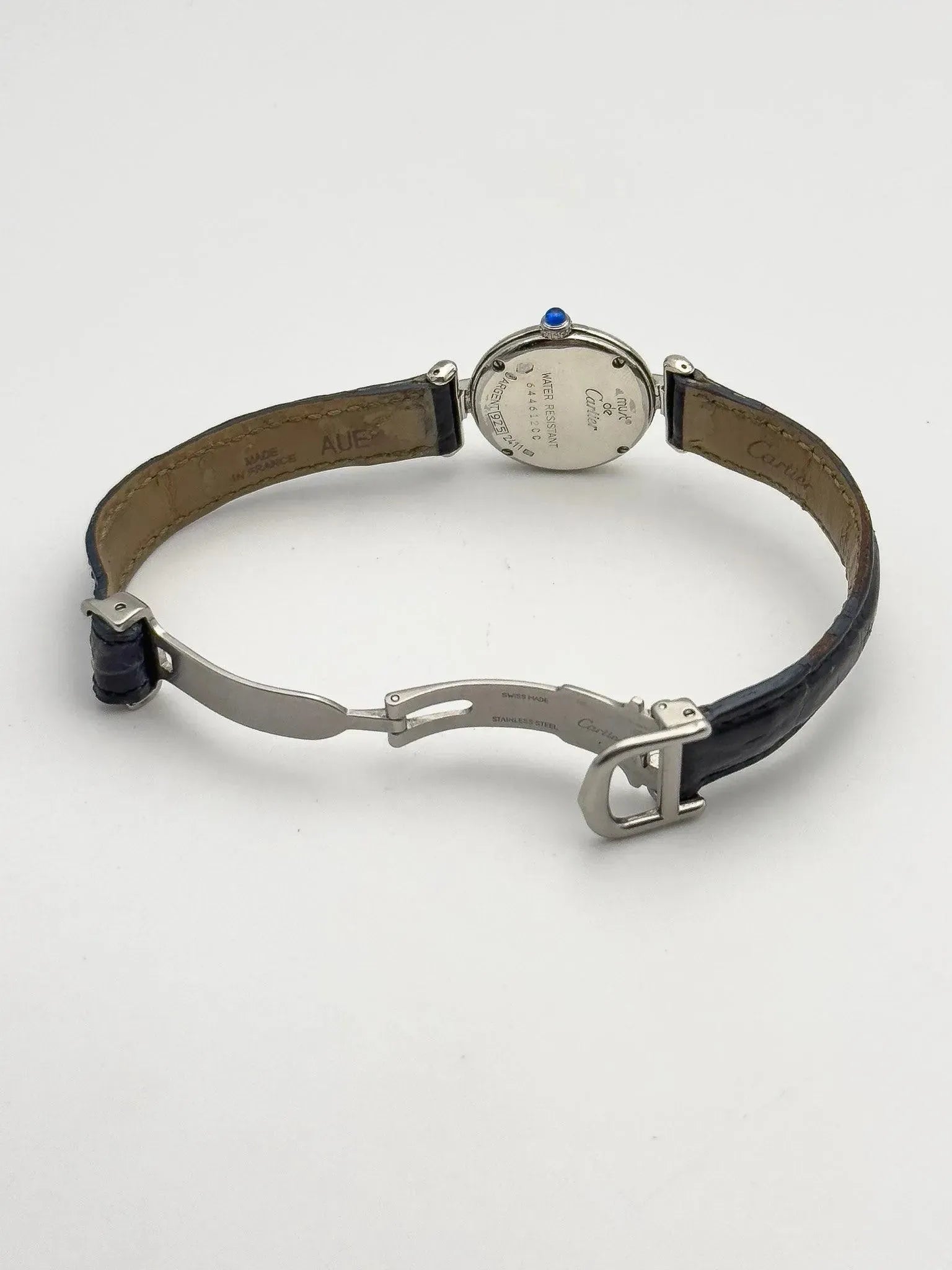 Cartier - Colisée must argent cadran blanc - boîte - 1990s - Atelier Victor - Vintage Shop