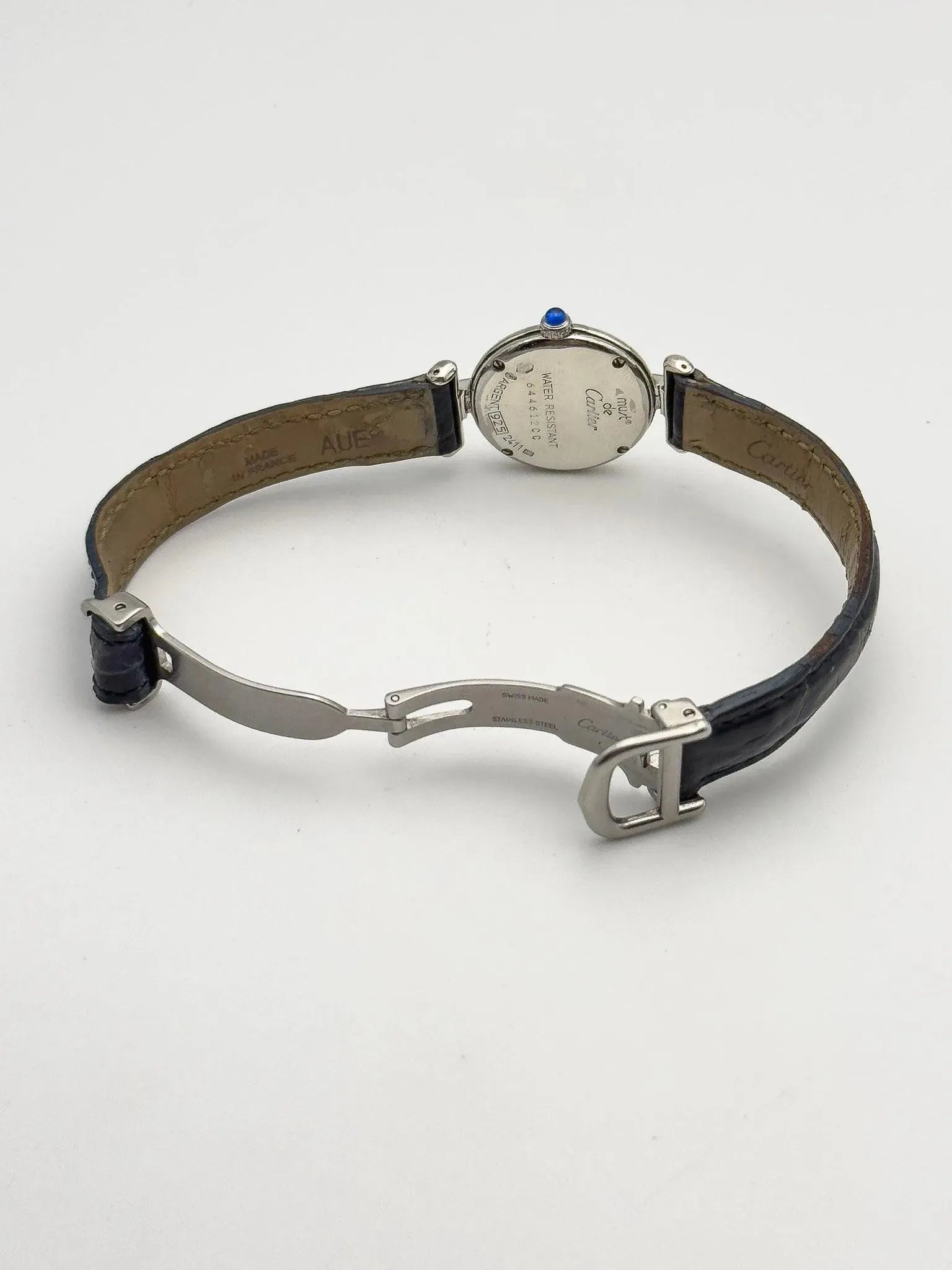 Cartier - Colisée must argent cadran blanc - boîte - 1990s - Atelier Victor - Vintage Shop