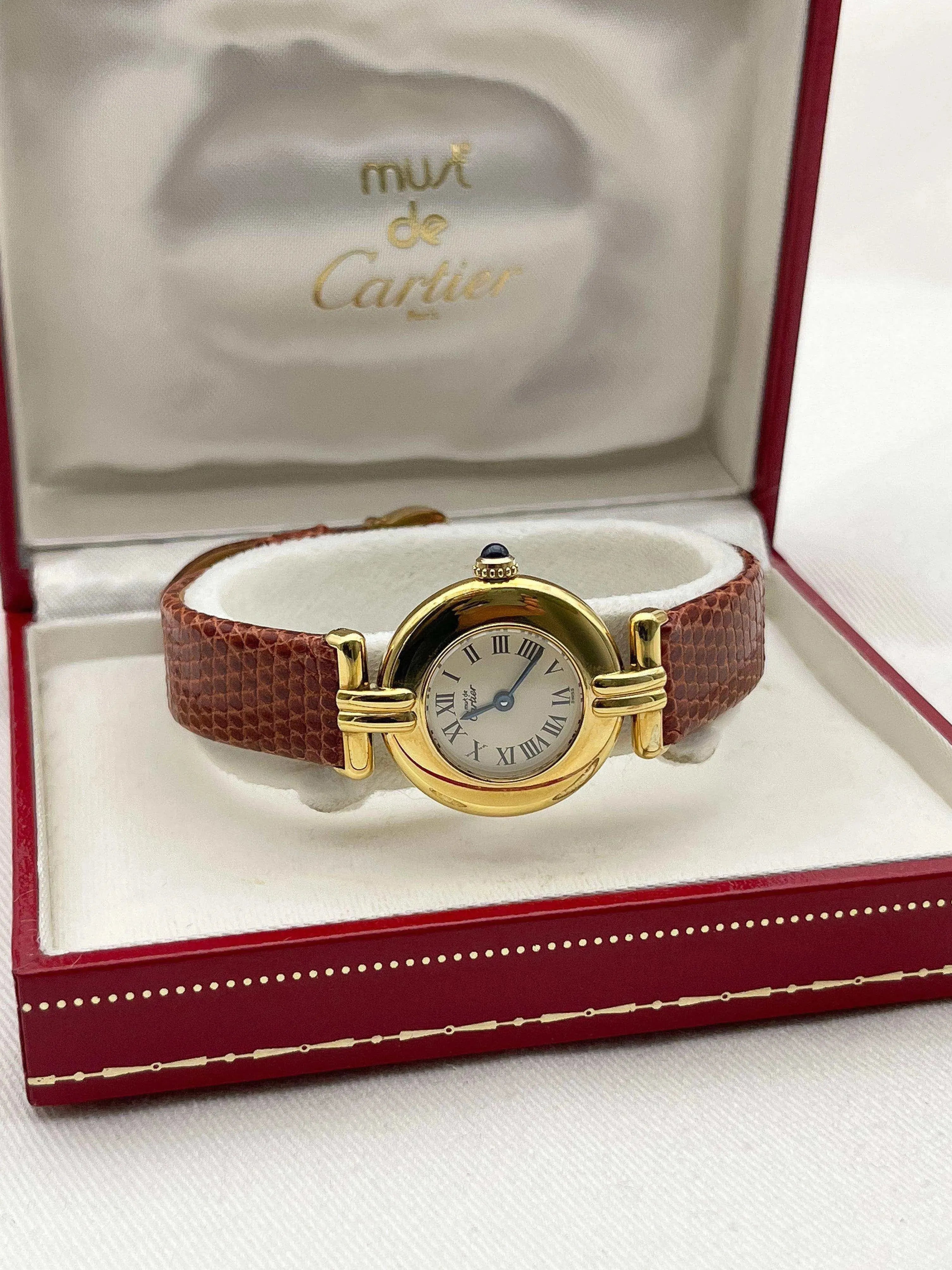 Cartier - Colisée Must Vermeil - boite - 1990s - Atelier Victor Paris - Vintage Watch Shop Dubai