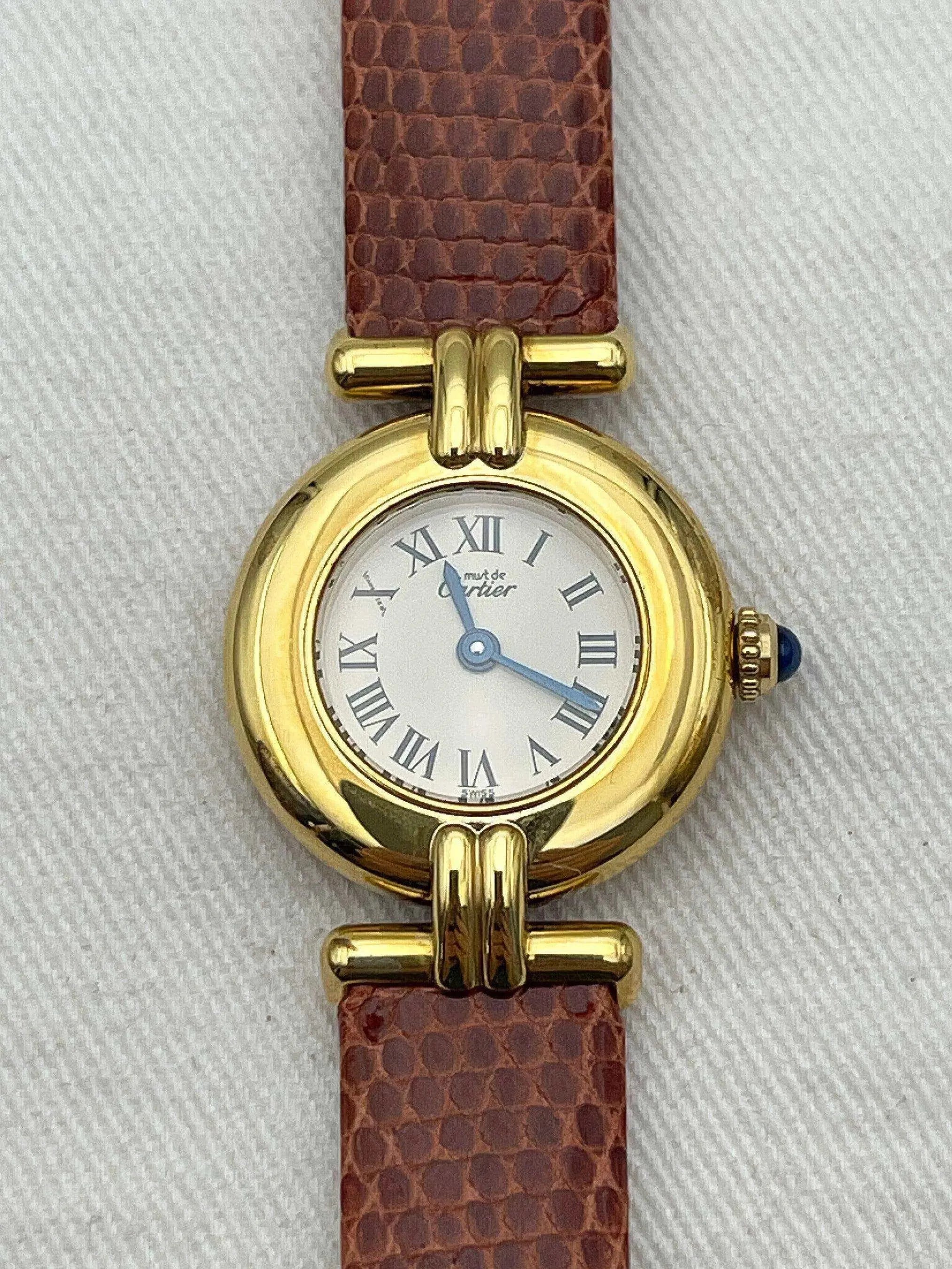 Cartier - Colisée Must Vermeil - boite - 1990s - Atelier Victor Paris - Vintage Watch Shop Dubai