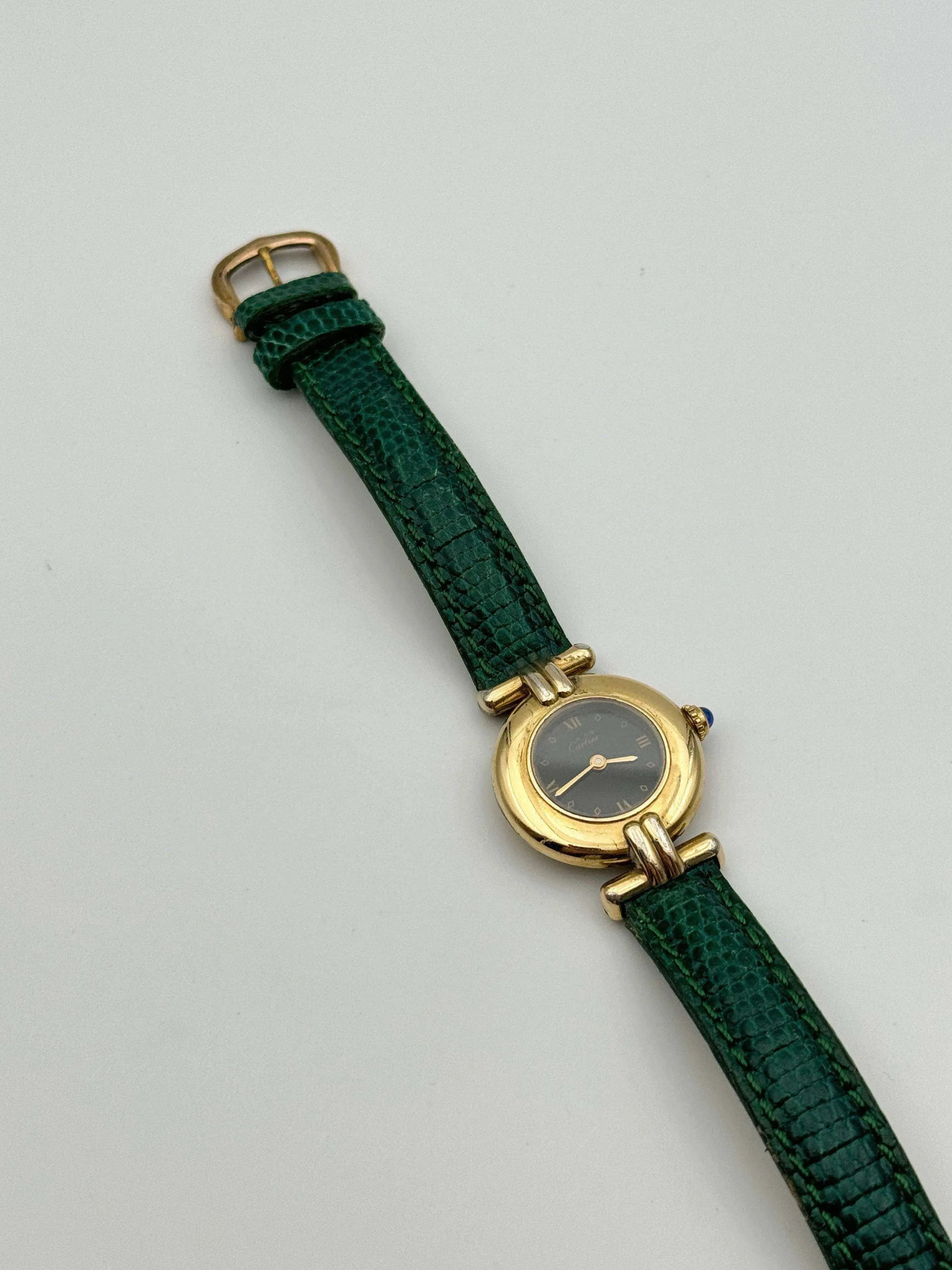 Cartier - Colisée Must Vermeil Noir - 1980s - Atelier Victor - Vintage Shop