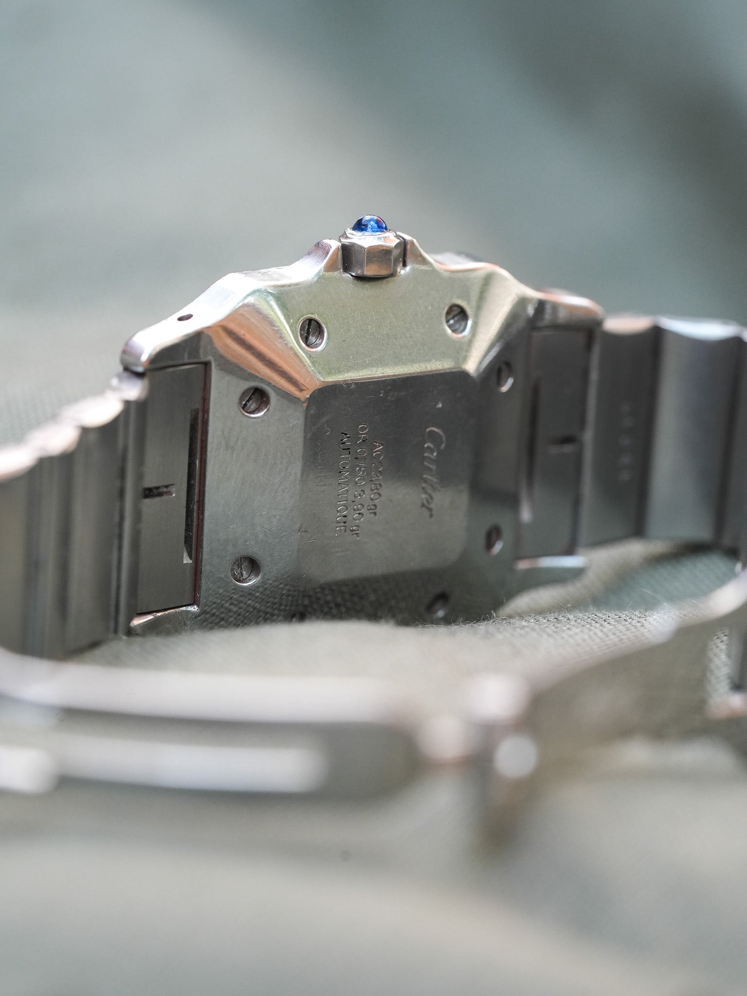 Cartier - La fameuse Santos 2961 or et acier - 1980s - Atelier Victor - Vintage Watch Shop