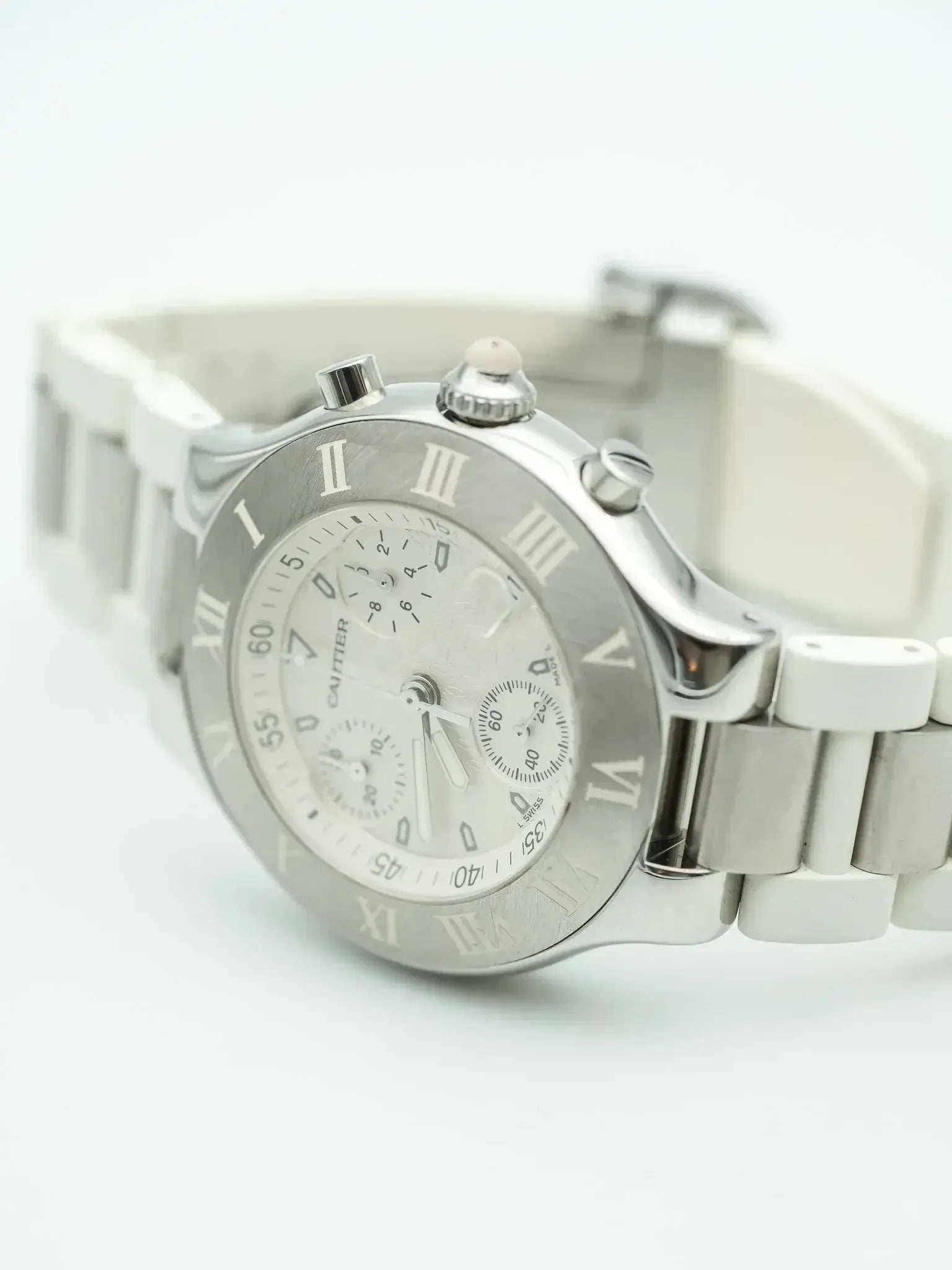 Cartier - Must Chronographe Blanc - 1990s - Atelier Victor