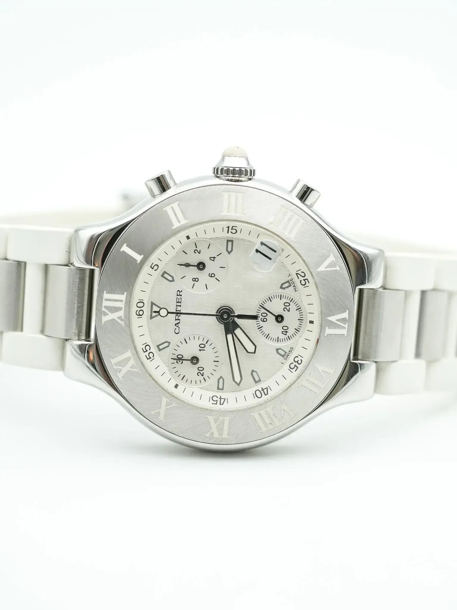 Cartier - Must Chronographe Blanc - 1990s - Atelier Victor