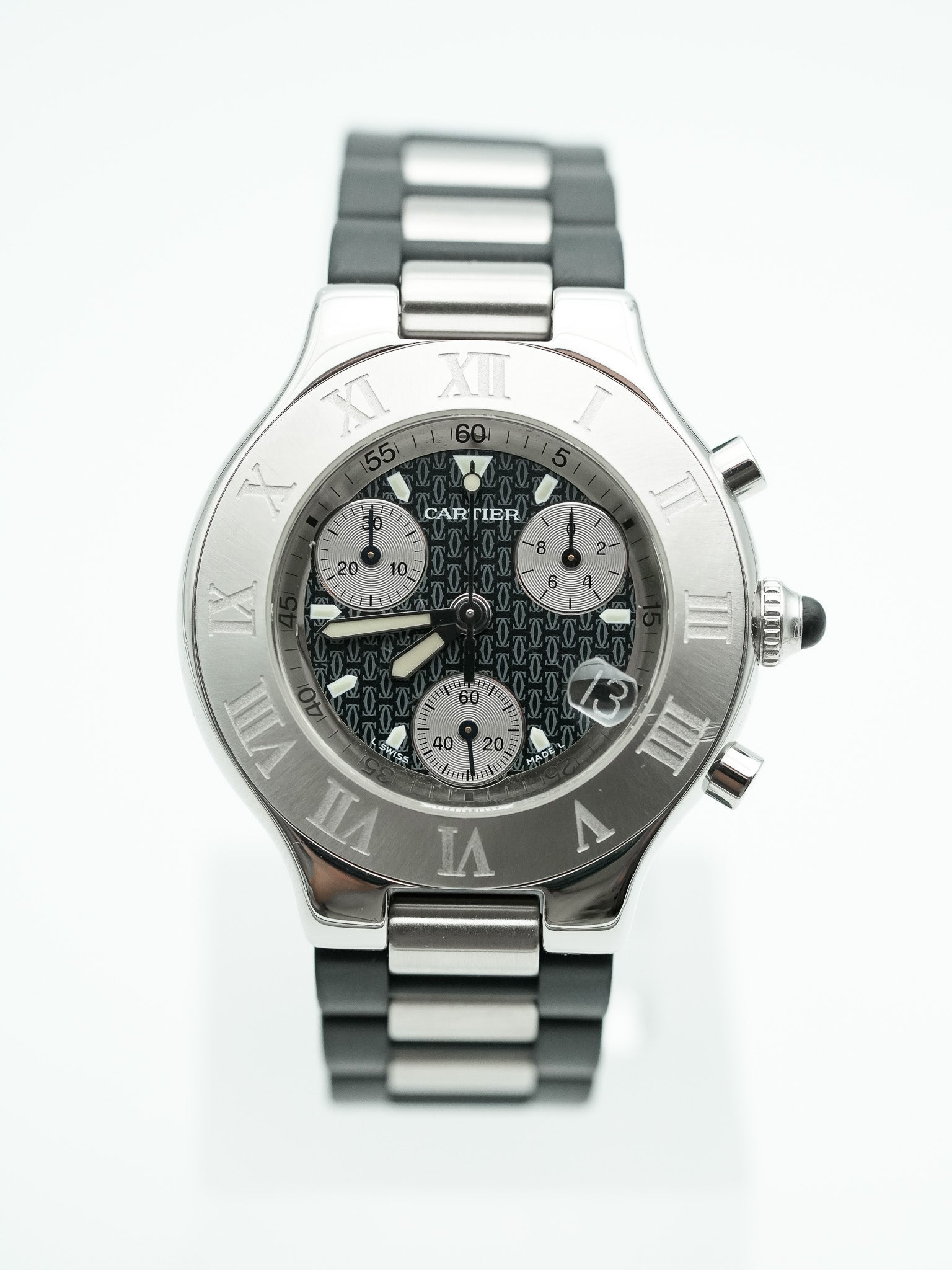 Cartier - Must Chronographe Noir - 1990s - Atelier Victor - Vintage Shop