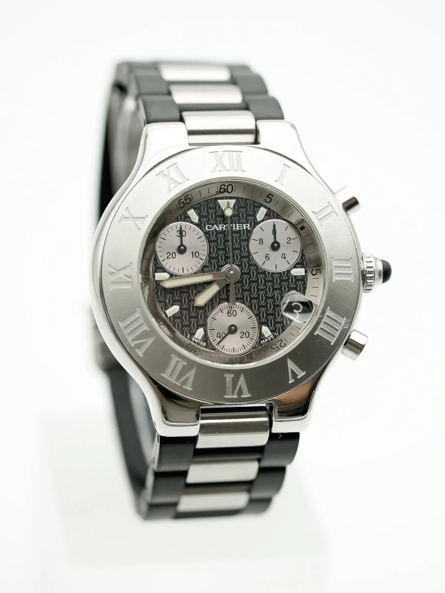 Cartier - Must Chronographe Noir - 1990s - Atelier Victor - Vintage Shop