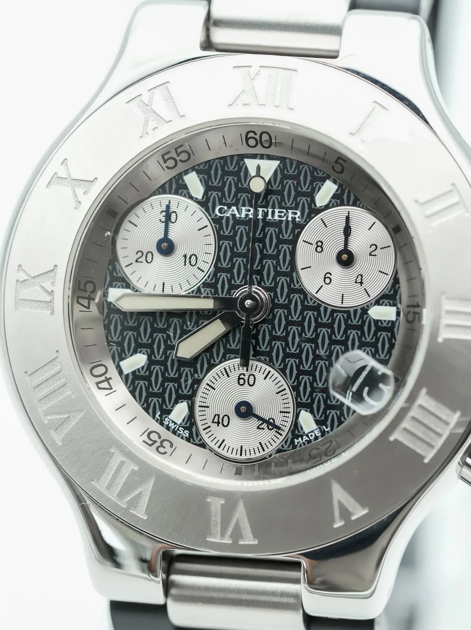 Cartier - Must Chronographe Noir - 1990s - Atelier Victor - Vintage Shop