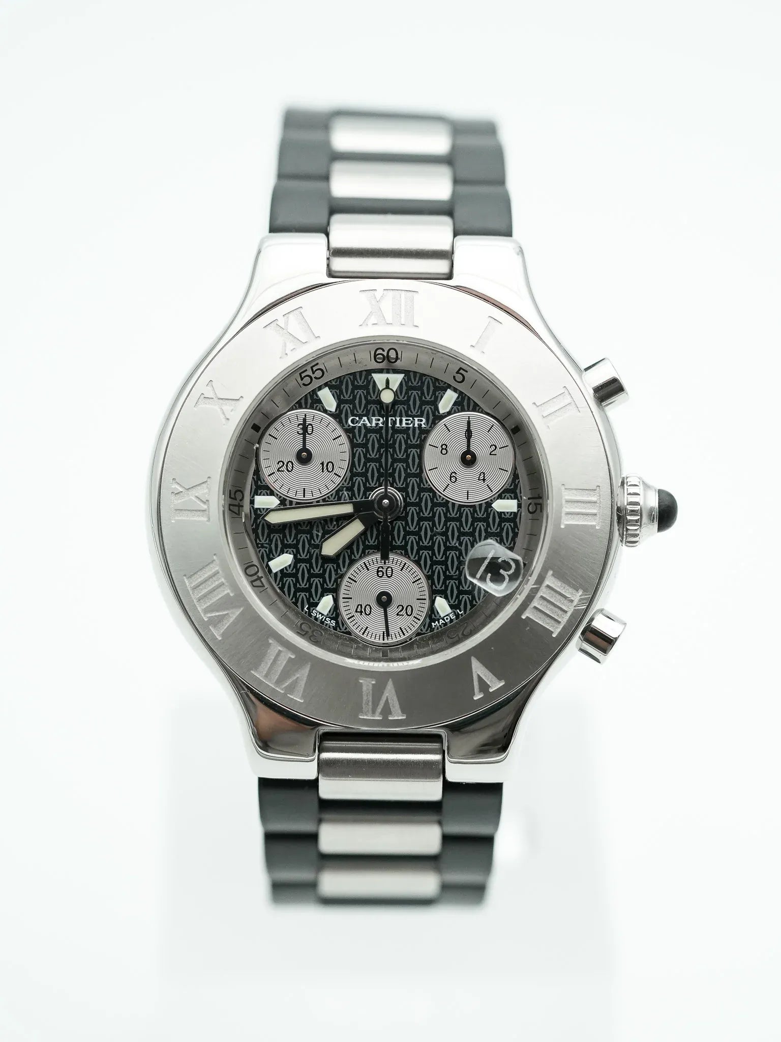 Cartier - Must Chronographe Noir - 1990s - Atelier Victor - Vintage Shop