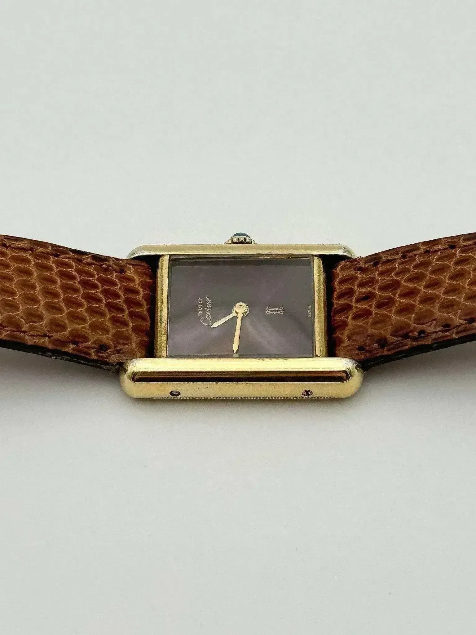 Cartier - Must Vermeil Cadran "Bois" - 1990s - Atelier Victor