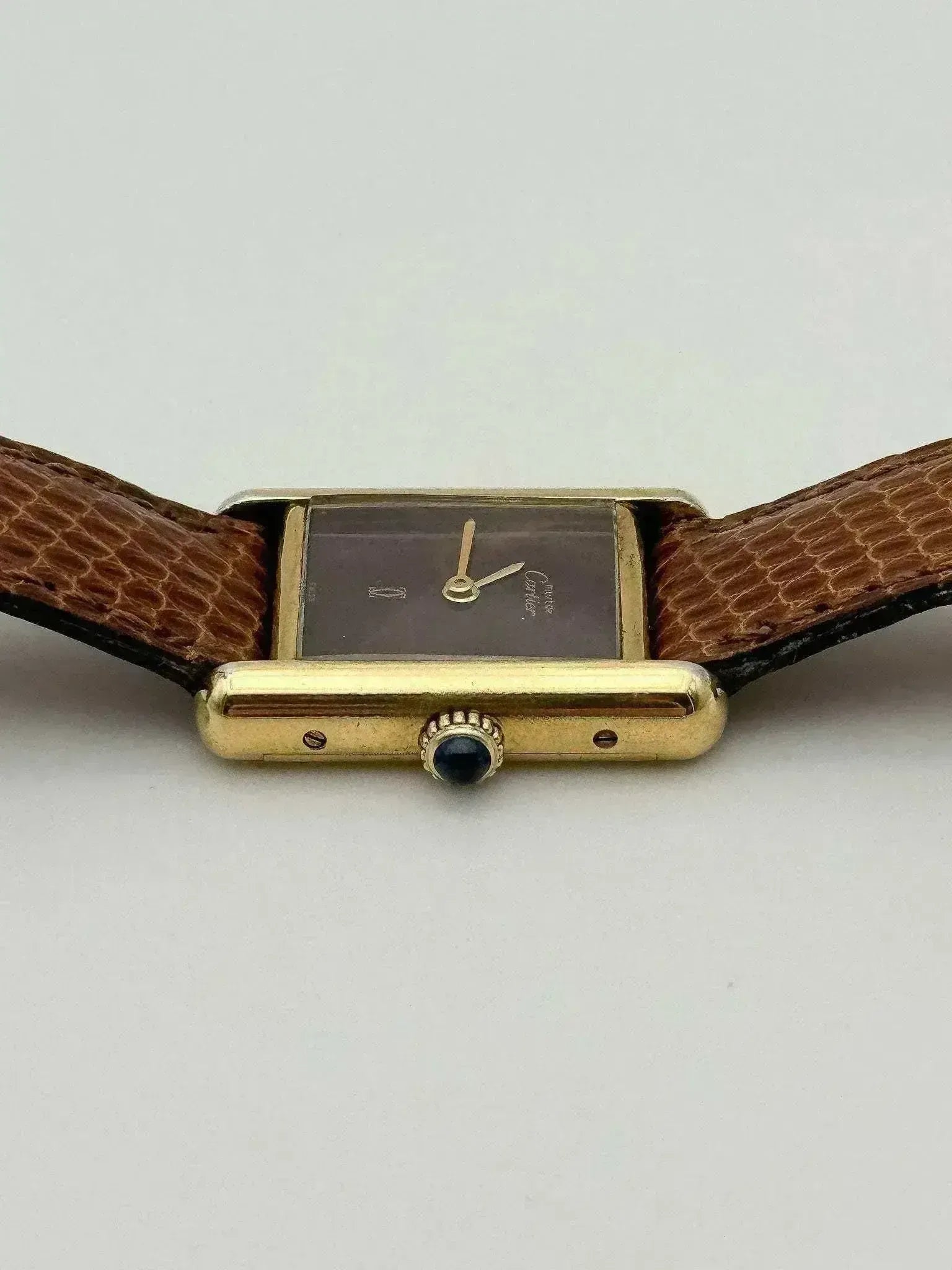 Cartier - Must Vermeil Cadran "Bois" - 1990s - Atelier Victor