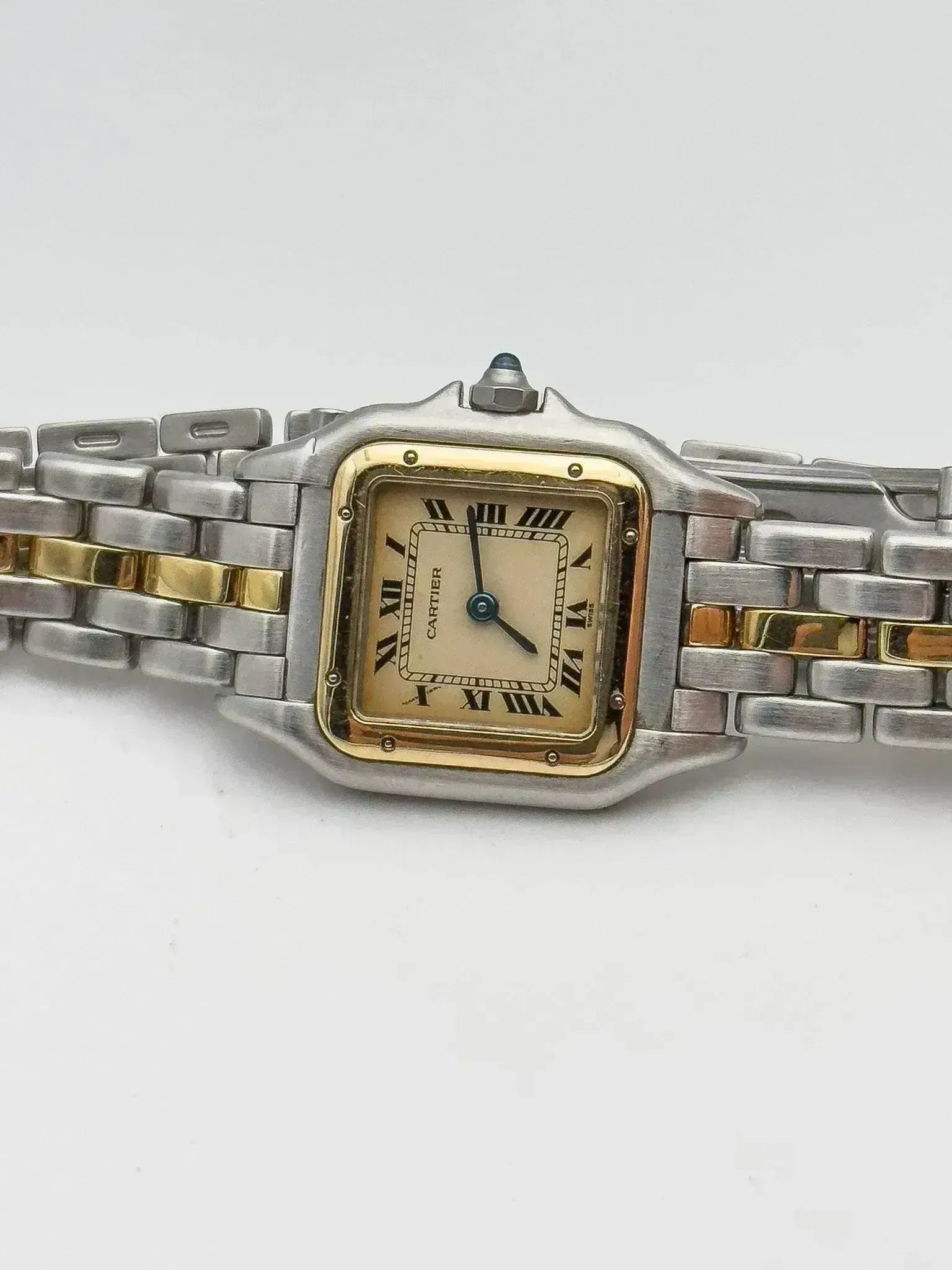 Cartier - Panthere Acier Or 1 rangée 24mm - boite - 1990s - Atelier Victor