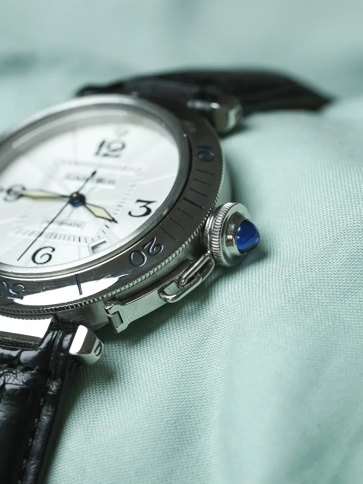 Cartier - Pasha 2378 Guilloché 38mm Acier Fond de boite verre - 1990s - Atelier Victor