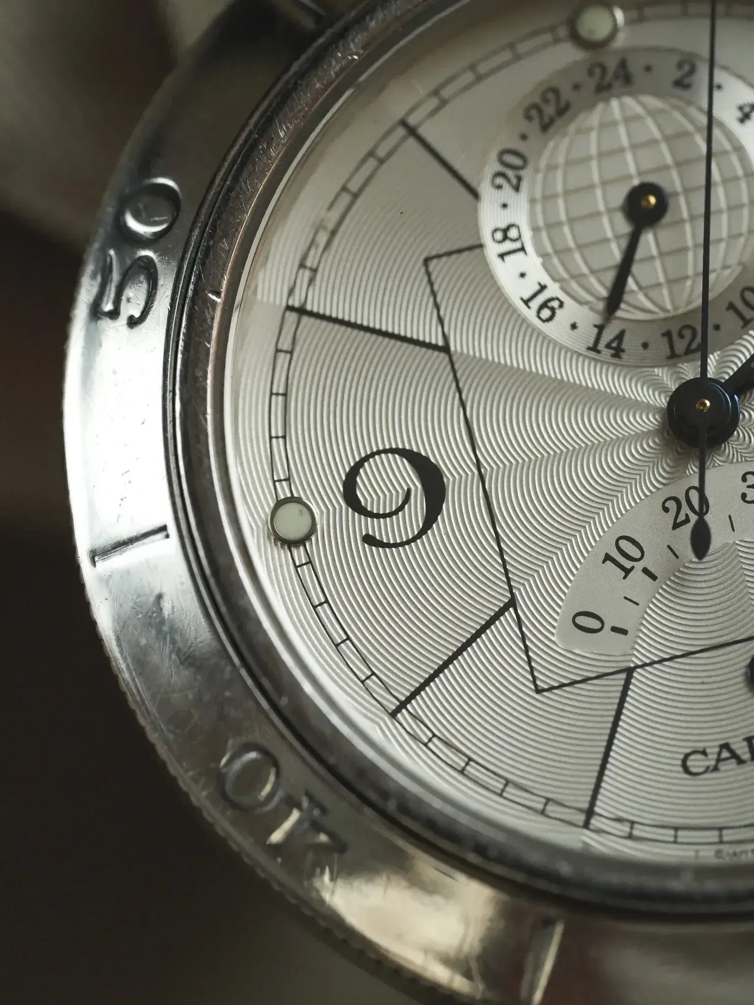 Cartier - Pasha 2388 24h Réserve de Marche Cuir boucle déployante - 2000s - Atelier Victor