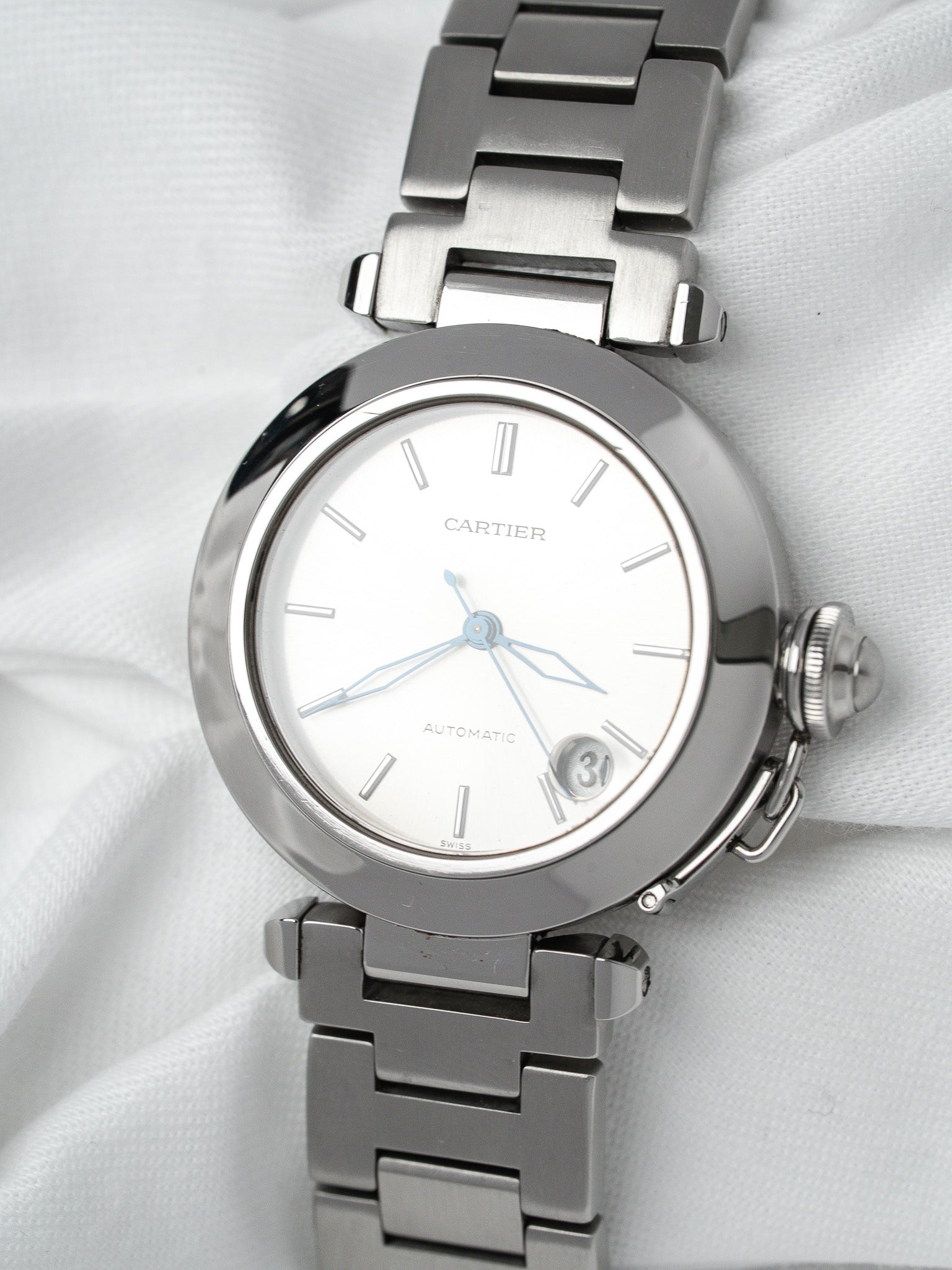 Cartier Pasha C 35mm 钢 — 自动上链 日期(2000年代)